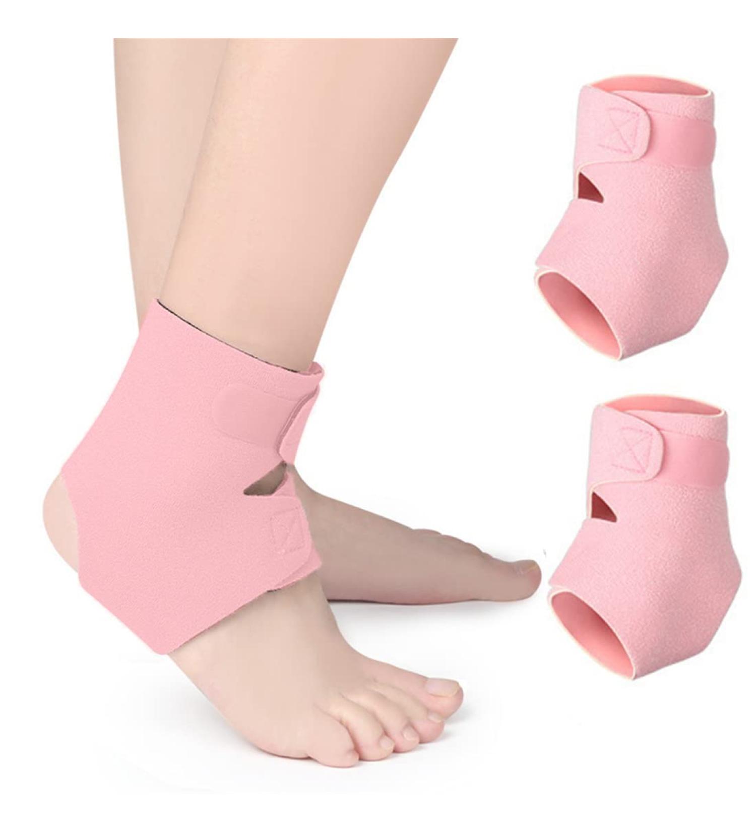 Buy Ankle Support Brace Sleeves - Comfortable Adjustable Stabilizers for Sports & Pain Relief | Breathable Ankle Bandages (Pink S - Buy Online on GoSupps.com