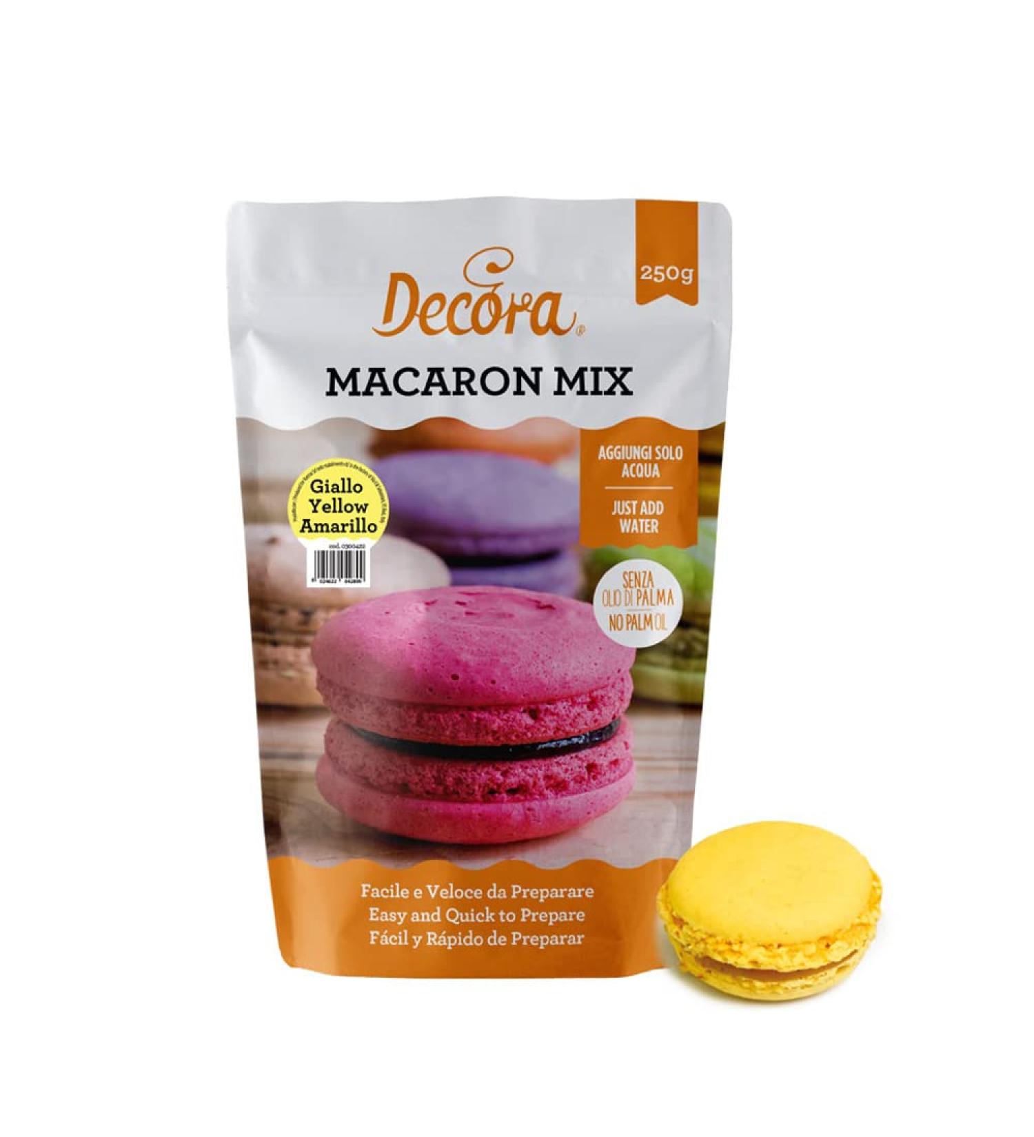 Decora 0300422 MACARON MIX POWDER YELLOW 250 GR