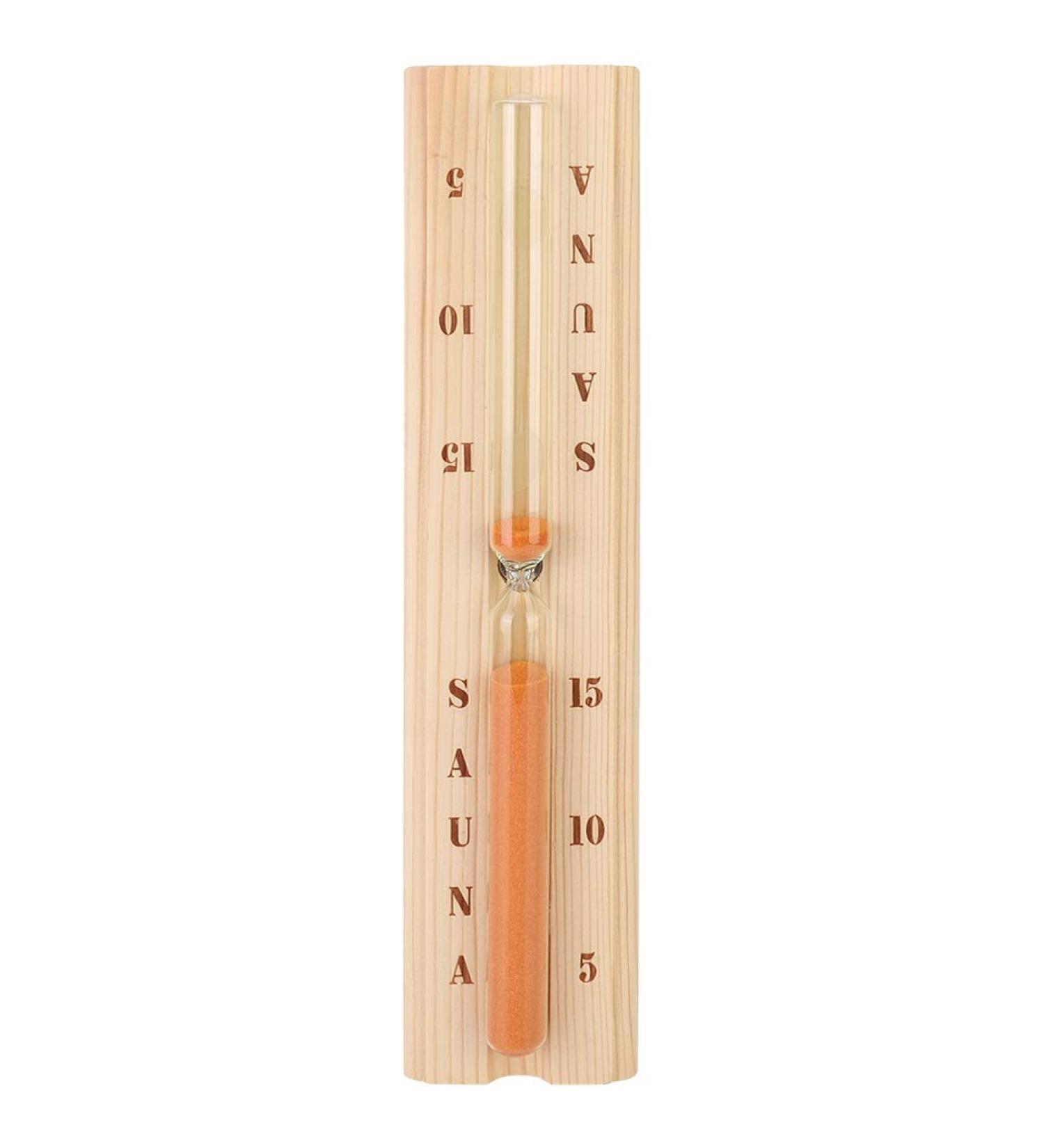Wifehelper Pine Sauna Hourglass Clock - Accurate Heat Resistant Wooden Sandglass for Timely Relaxation - Buy Online on GoSupps.com