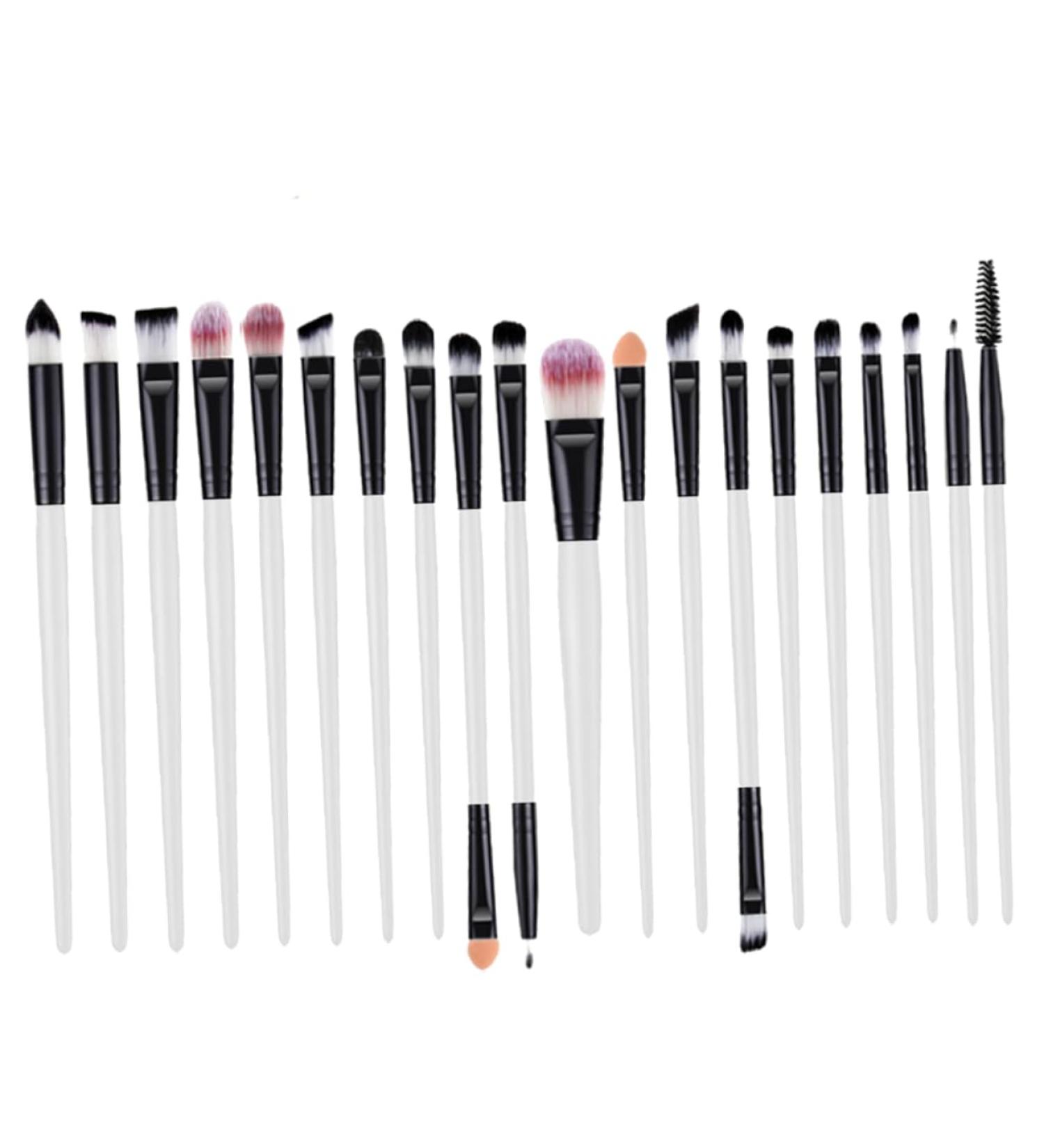 Baluue 20pcs Eyeliner Eyeshadow Brush Kit Eyelash Kits Portable Makeup Brush Makeup Accessories Eye Makeup 15.50X1.50X1.50CM As Shown - Buy Online on GoSupps.com