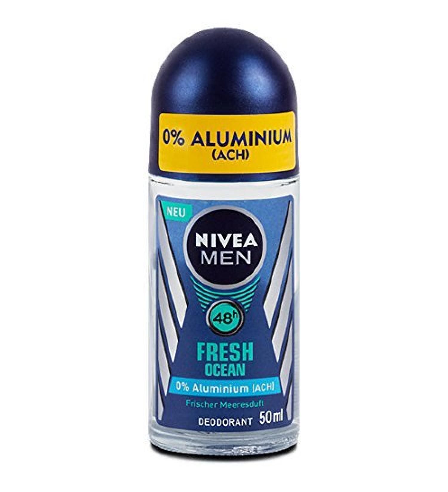 NIVEA Fresh Ocean Aluminum Free 48h Deodorant Roll-On 50 ml / 1.7 fl oz