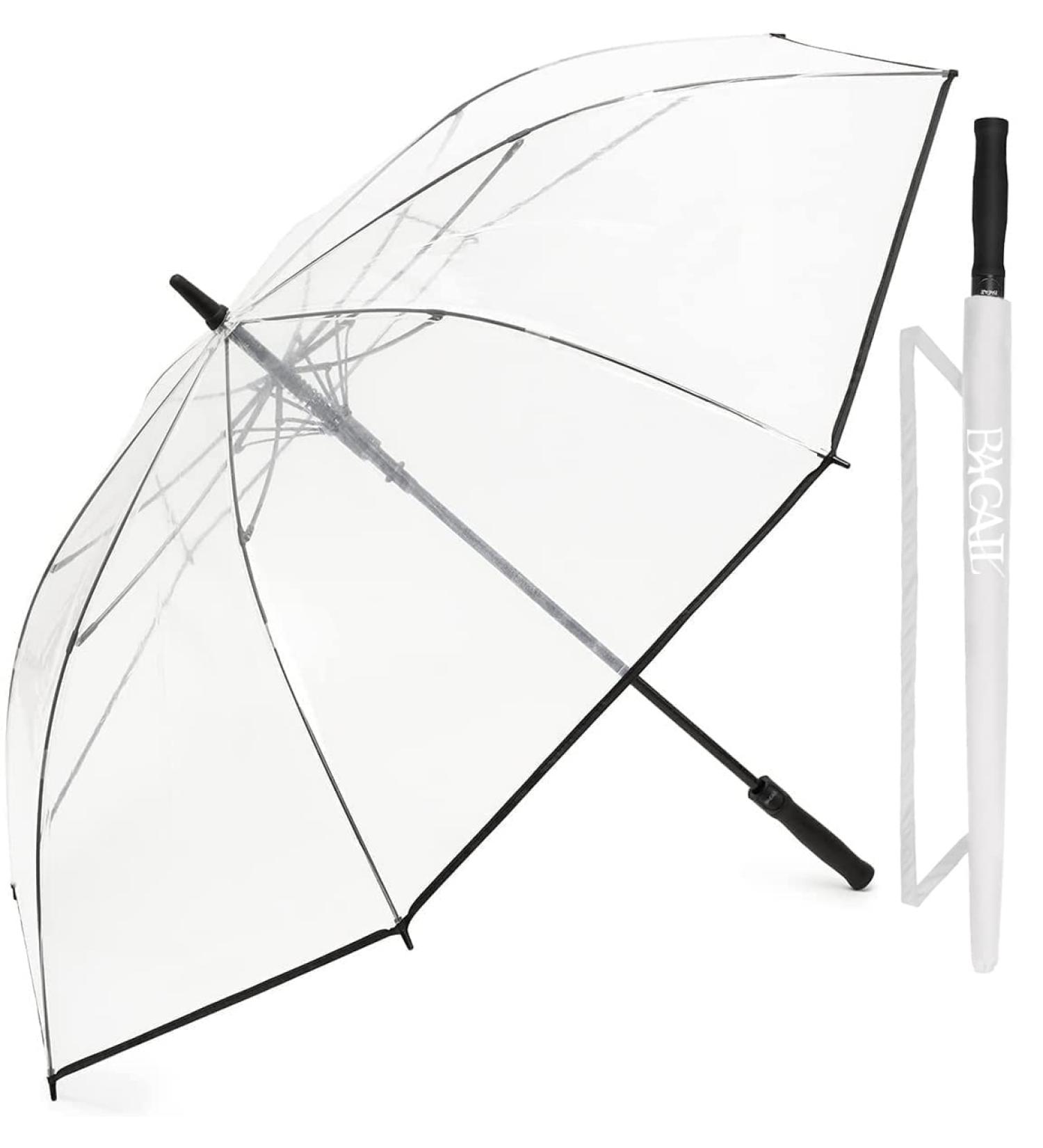 BAGAIL Golf Umbrella 62 Inch - Large Double Canopy Vented, Automatic Open Stick Umbrella for Men and Women - Clear Design - Buy Online on GoSupps.com