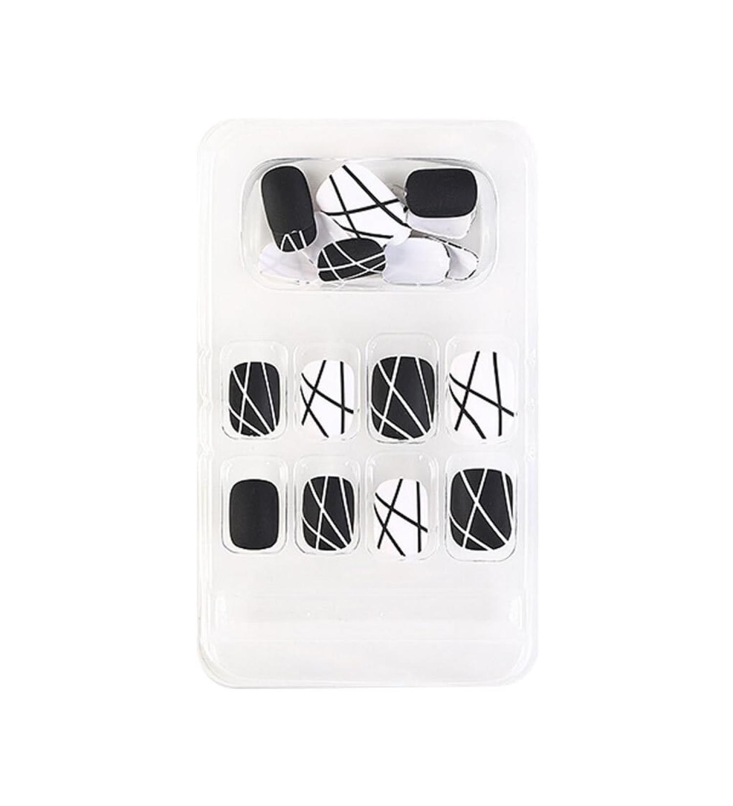 dijiusidy False Nail Perfect Matching Simple to Wear Fingernail Full Coverage Press Type Strong Viscosity Adjustable Paster Type 14 F741 Type 14 F741 - Buy Online on GoSupps.com