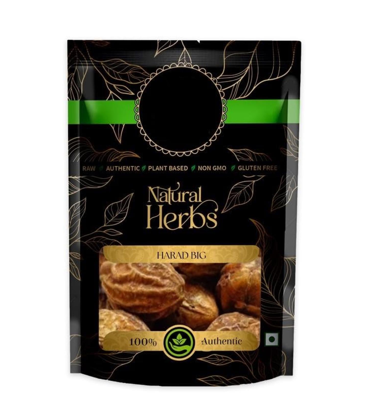 JEVR Harad Badi PILI Harad Big Haritaki Jaune Terminalia Chebula Pure et naturelle (100 g)