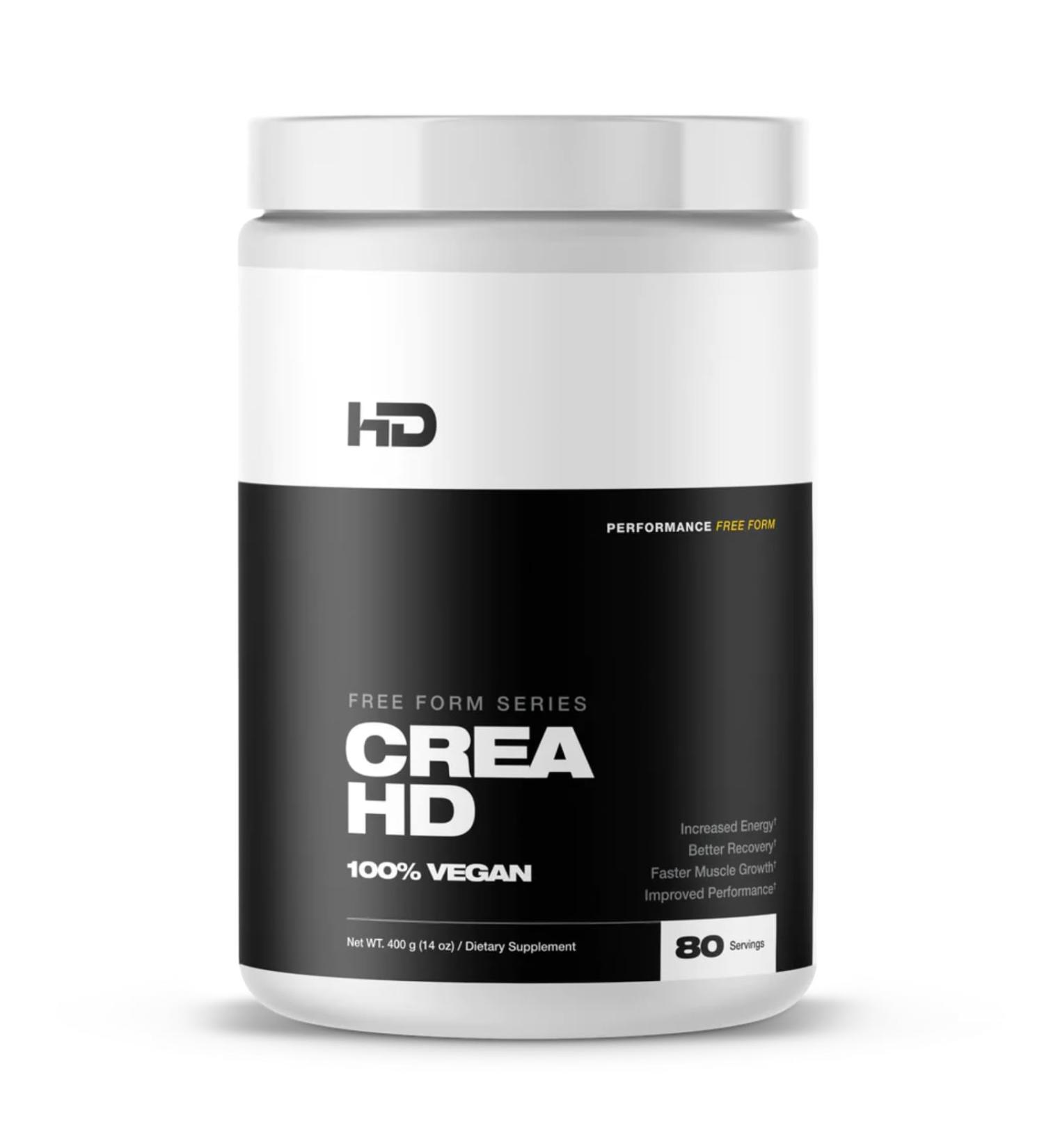 HD MUSCLE CreaHD | 100% Vegan Creatine Monohydrate Supplement | Enhance Energy Recovery & Muscle Growth | 80 Servings | International Shipping Available - Buy Online on GoSupps.com