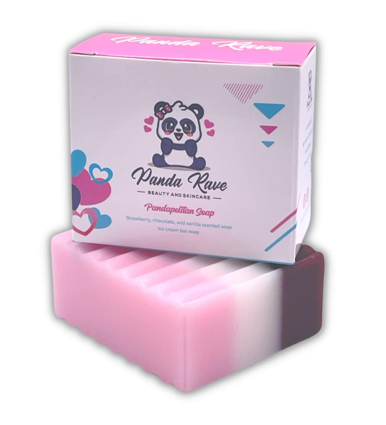 Panda Rave Pandapolitan Ice Cream Soap | Premium Vegan Soap for All Skin Types - Ship Worldwide - Buy Online on GoSupps.com
