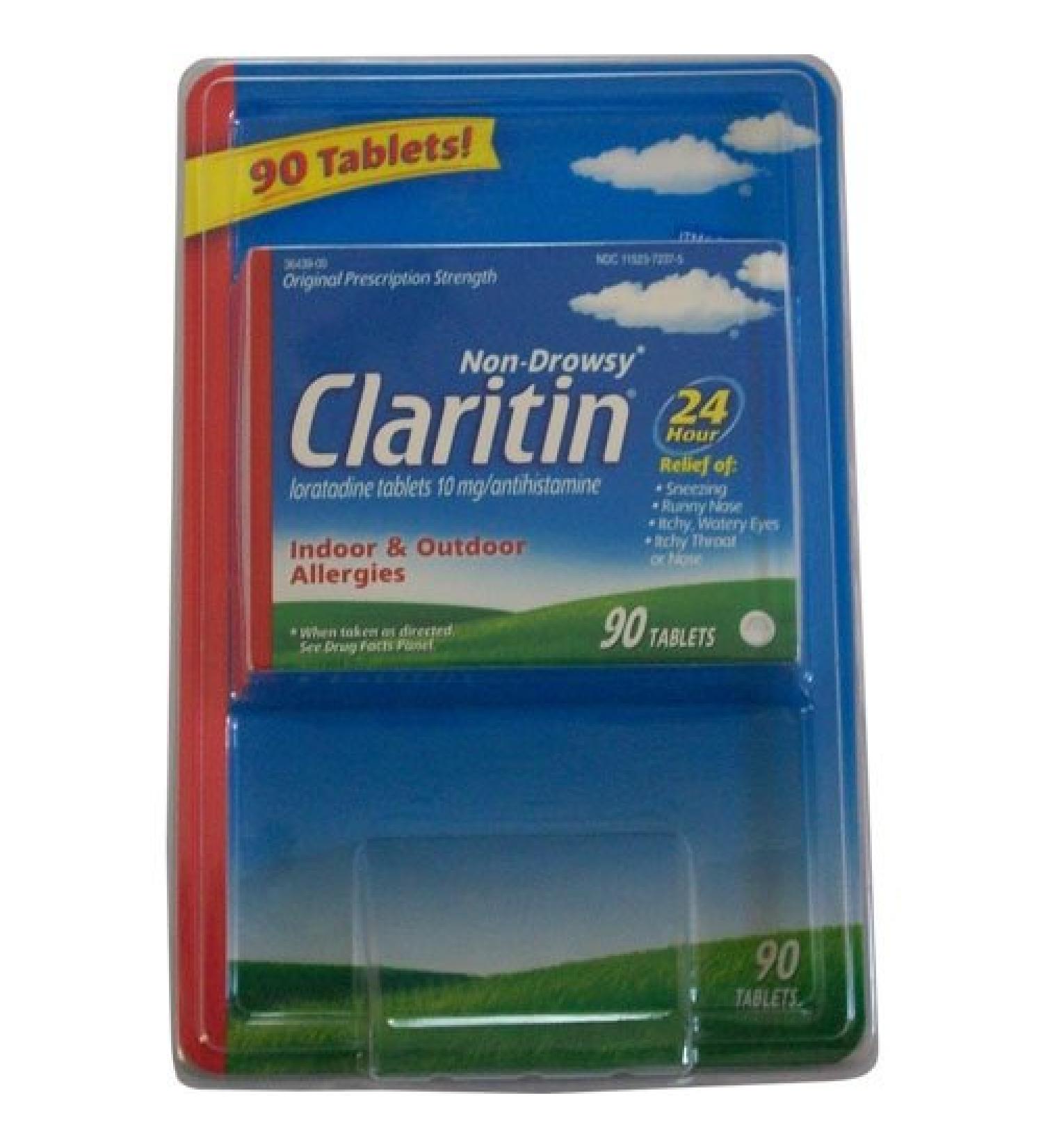 Claritin Indoor & Outdoor Allergy Relief 90-Tablets
