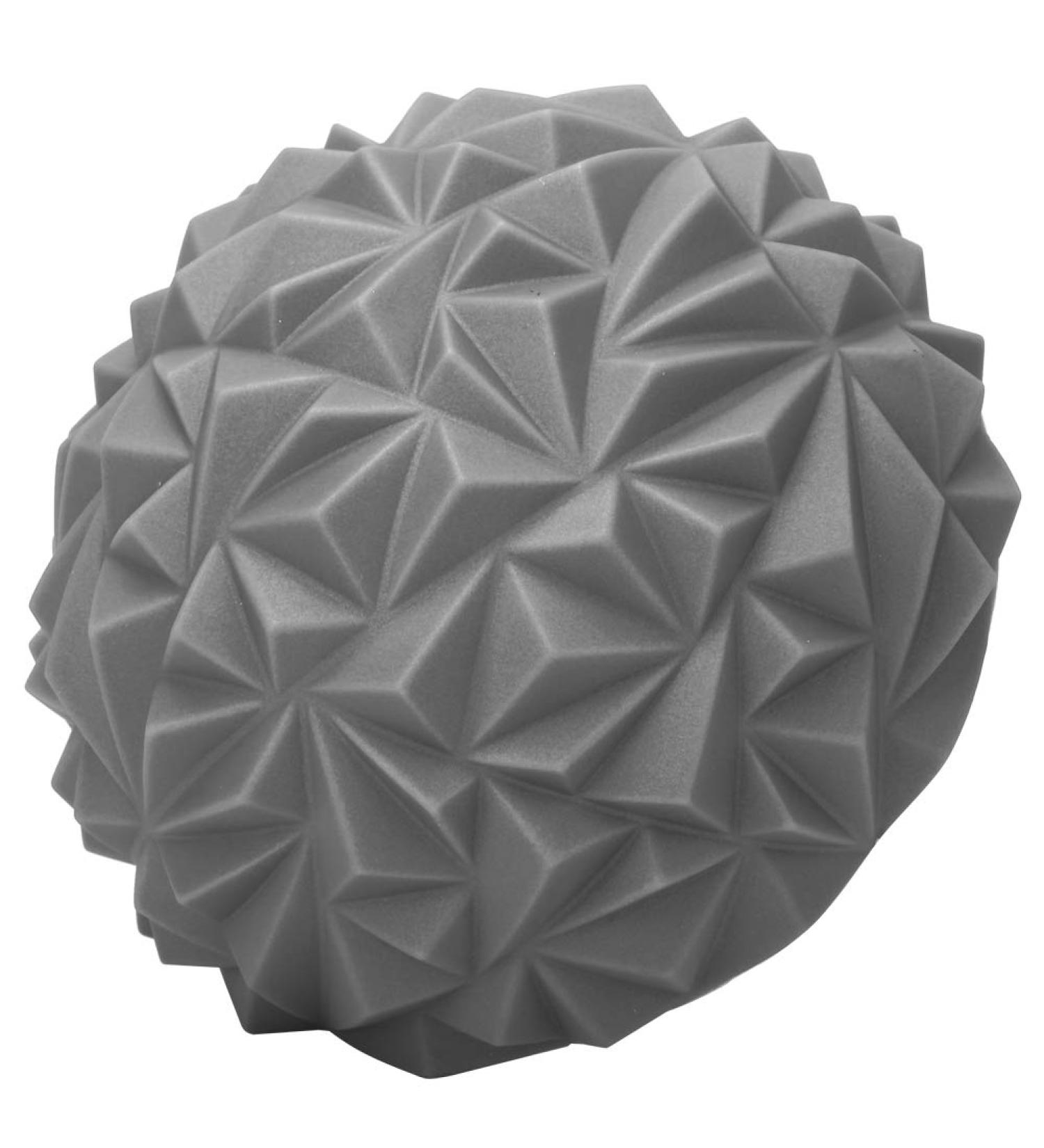 PVC Stress Relief Massage Ball for Yoga & Muscle Relaxation | Semicircle Foot Massager (Silver) - Buy Online Internationally - Buy Online on GoSupps.com