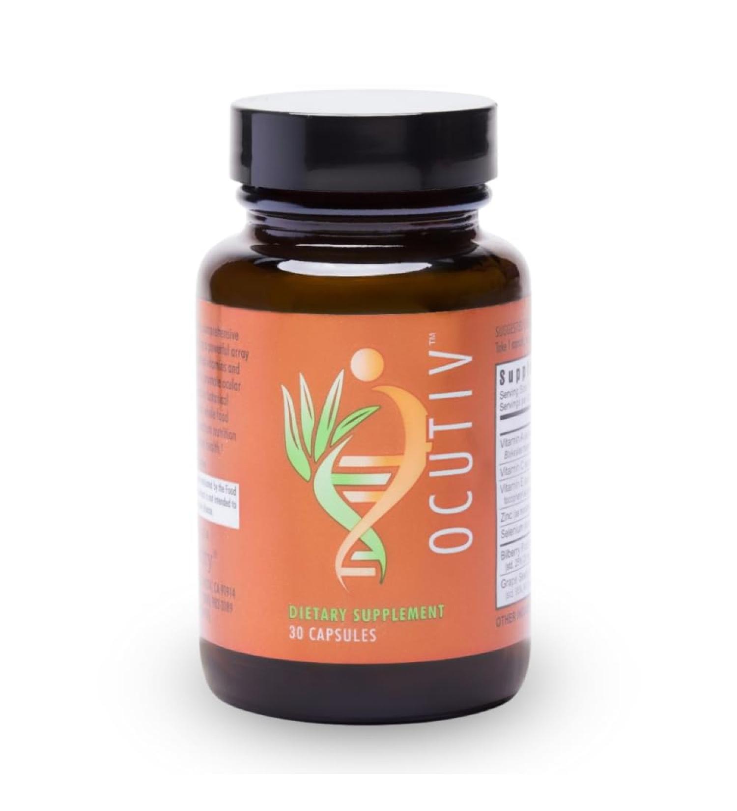 Youngevity Ocutiv - Eye Vitamin & Mineral Supplement - Contains Vitamin A C E Zinc Bilberry Lutein Lycopene Zeaxanthin Astaxanthin - 30 Capsules 30 Count (Pack of 1) - Buy Online on GoSupps.com