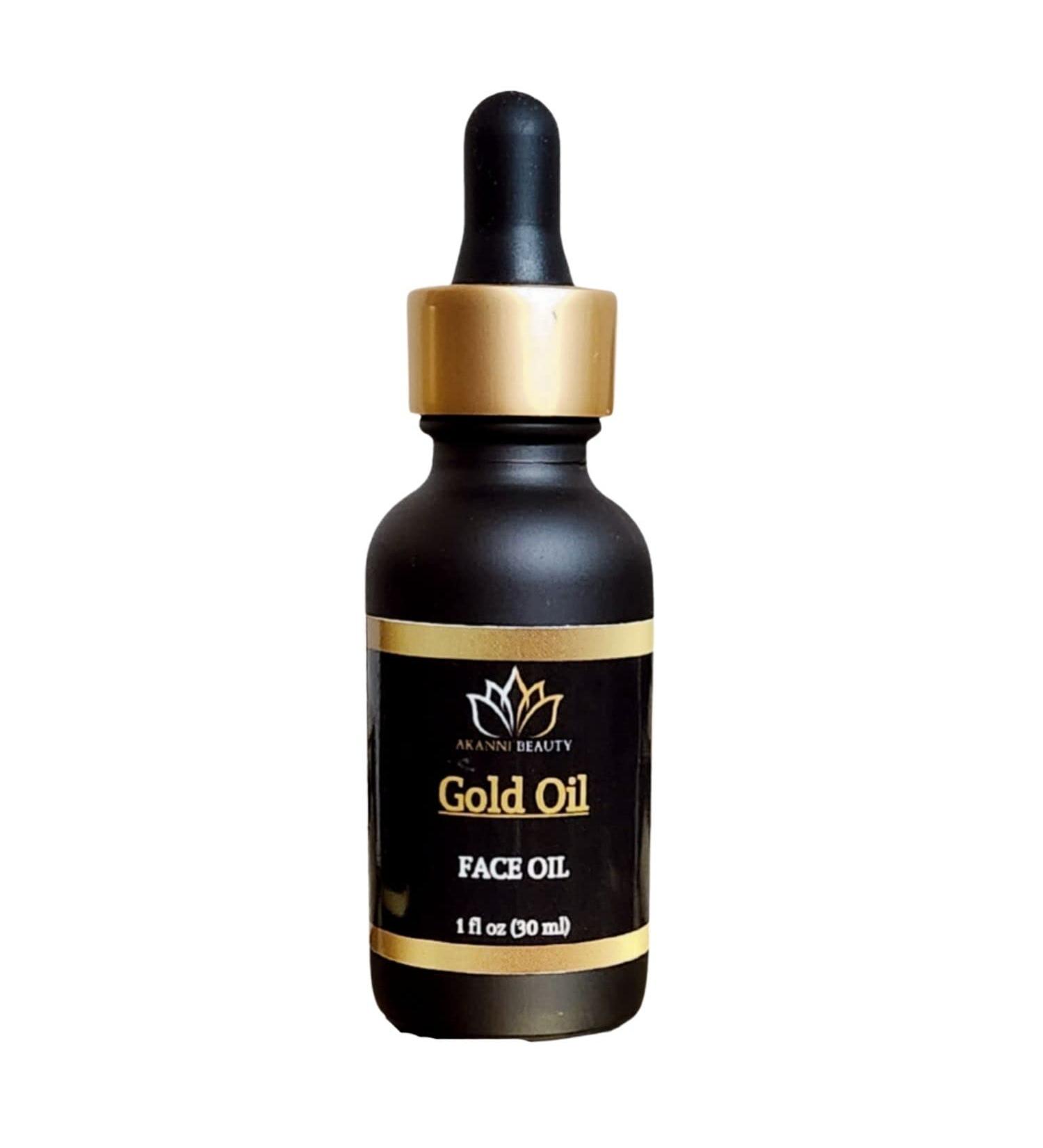 AKANNI BEAUTY Gold Oil - Lightweight Facial Oil with Rosehip Oil for Radiant Skin | International Shipping Available - Buy Online on GoSupps.com