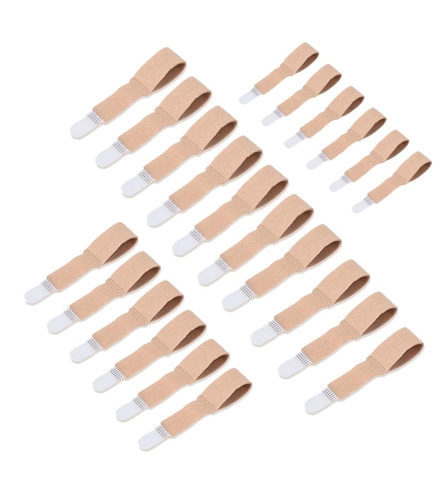 Daroplo 20 Toe Finger Straightener & Hallux Valgus Corrector Bandage - Effective Hammer Toe Separator & Splint Wraps for Comfort - Buy Online on GoSupps.com