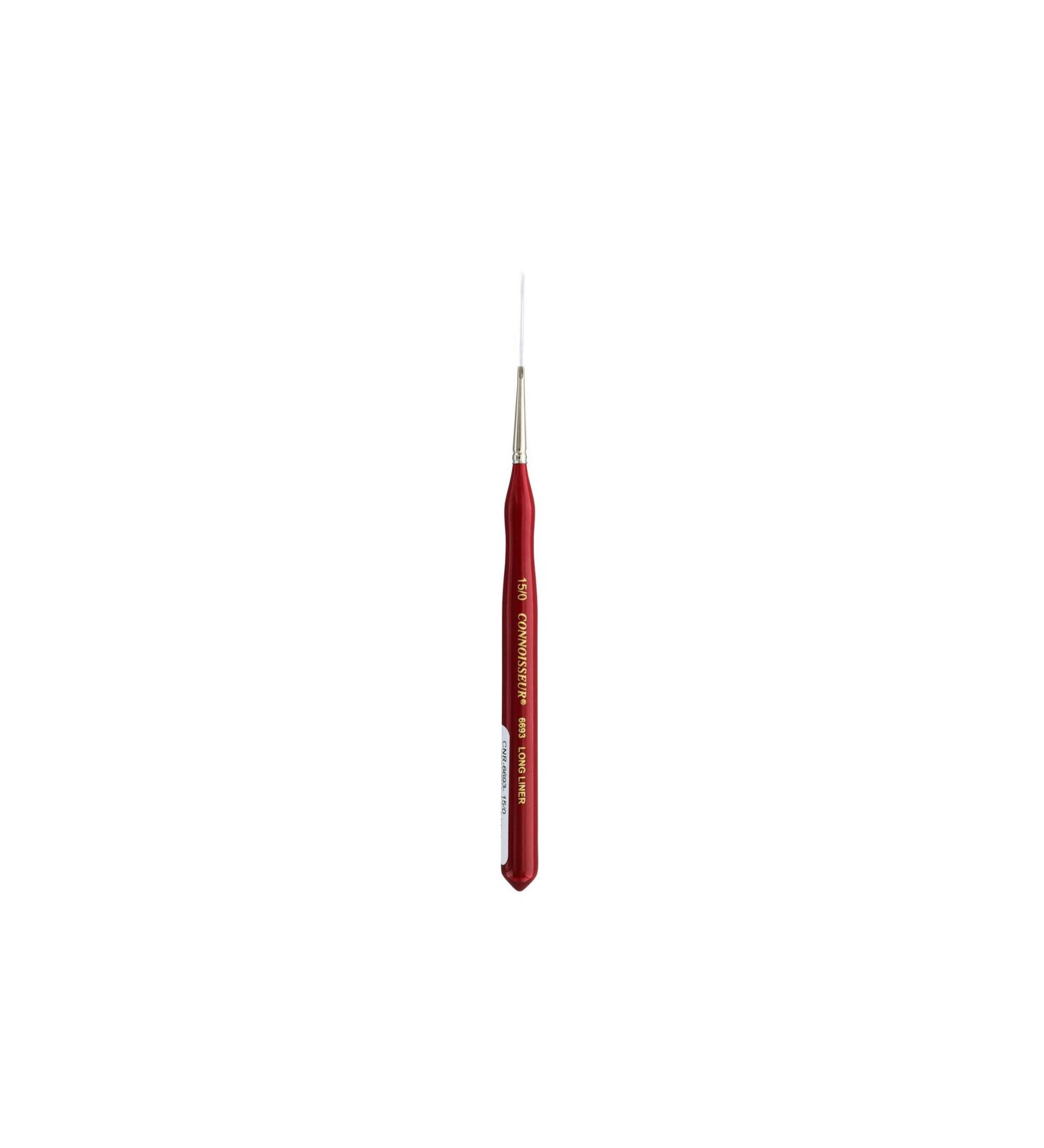Connoisseur White Taklon Brush Mini Det Liner 15/0