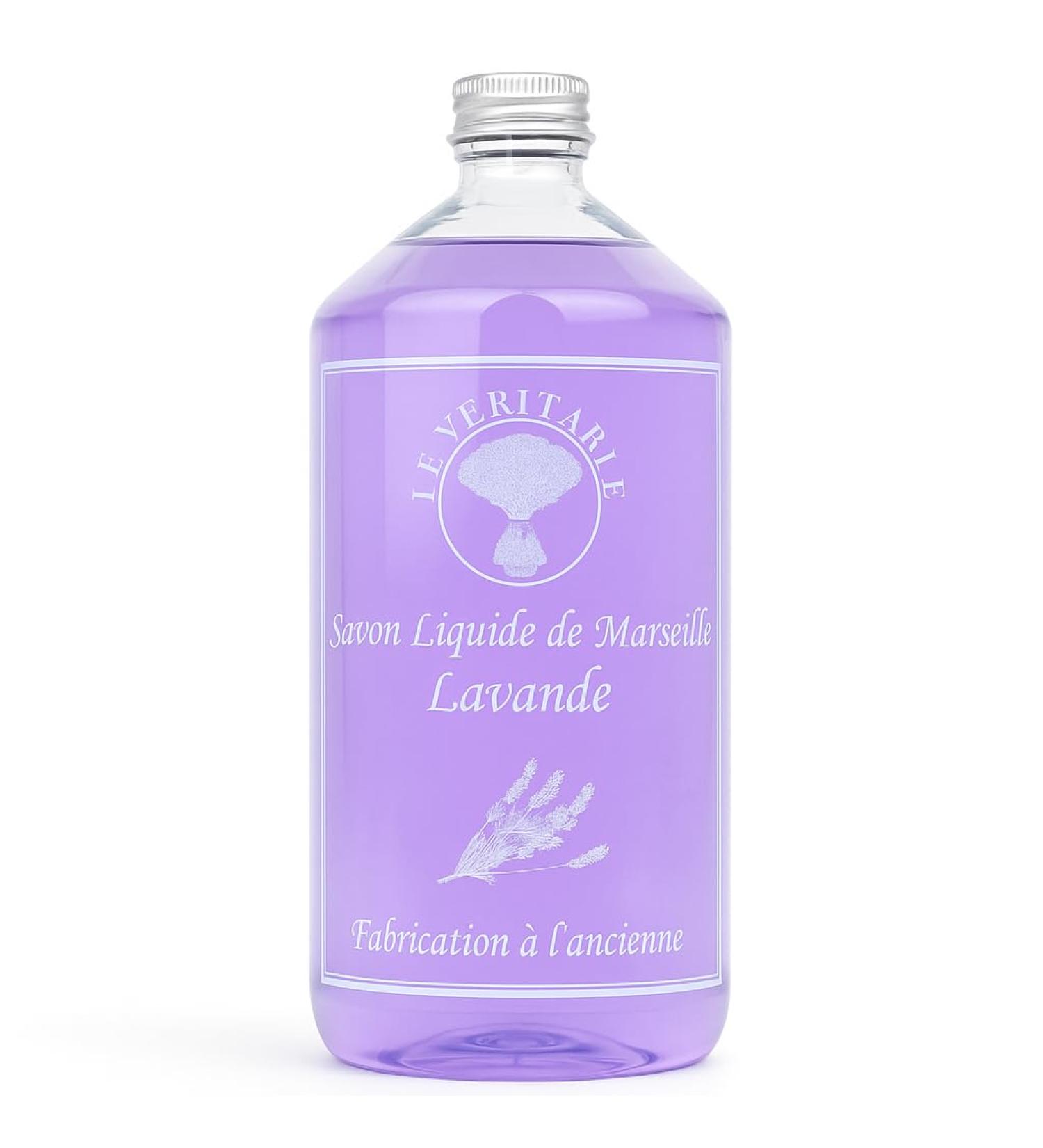  LE V RITABLE Le V ritable - Lavender Liquid Marseille Soap 1 Liter Family Size Natural Handmade & Vegan For Hands and Body Paraben-Free Sulfate-Free Sensitive Skin Made in France - Buy Online on GoSupps.com