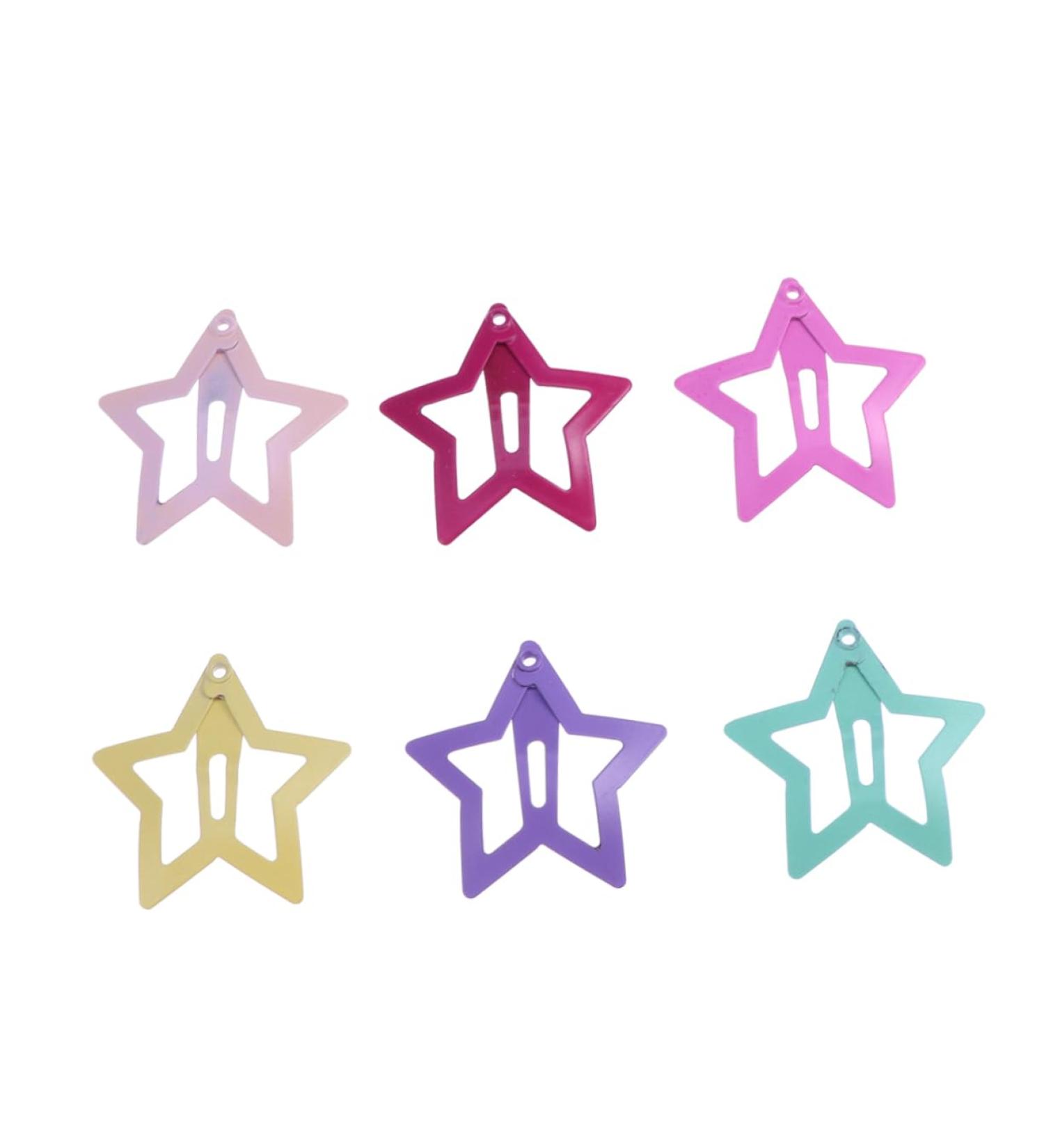 FRCOLOR Star Hair Clip hair for kids infant suit kids hair kids suit kids hairpins barrettes clip Pentagram Colorful Star Hair Clip - Buy Online on GoSupps.com