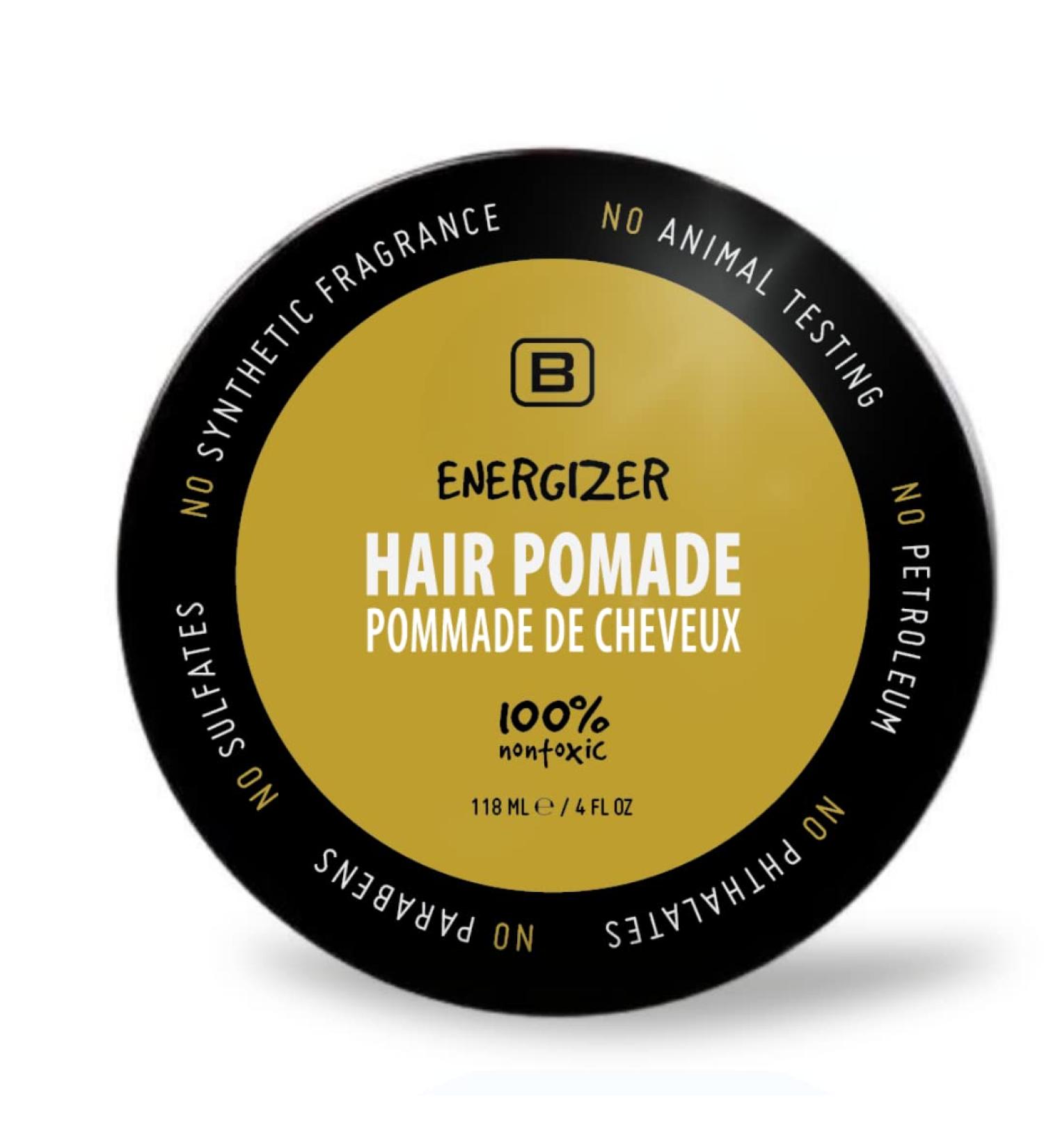 BOYZZ ONLY Vegan Black on White Energizer Hair Pomade - EWG Verified, All Natural, Medium Hold, Matte Finish - Buy Online on GoSupps.com