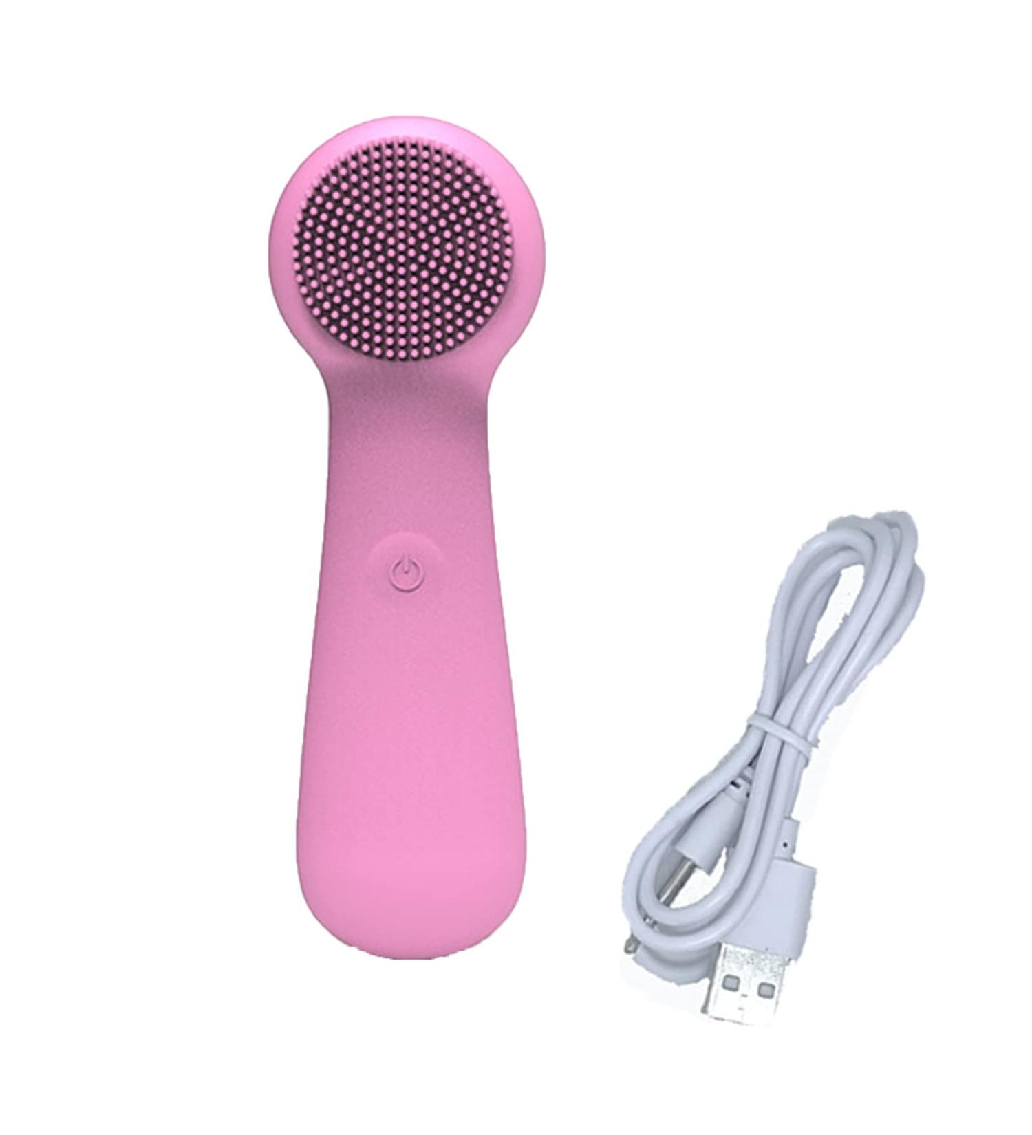 Silicone Cleansing Apparatus Electric Soft Silicone Cleansing Brush Waterproof Electric Face Cleansing Brush 3 Modes Deep Cleansing & Gentle Exfoliating for All Skin Types (Pink) - Buy Online on GoSupps.com