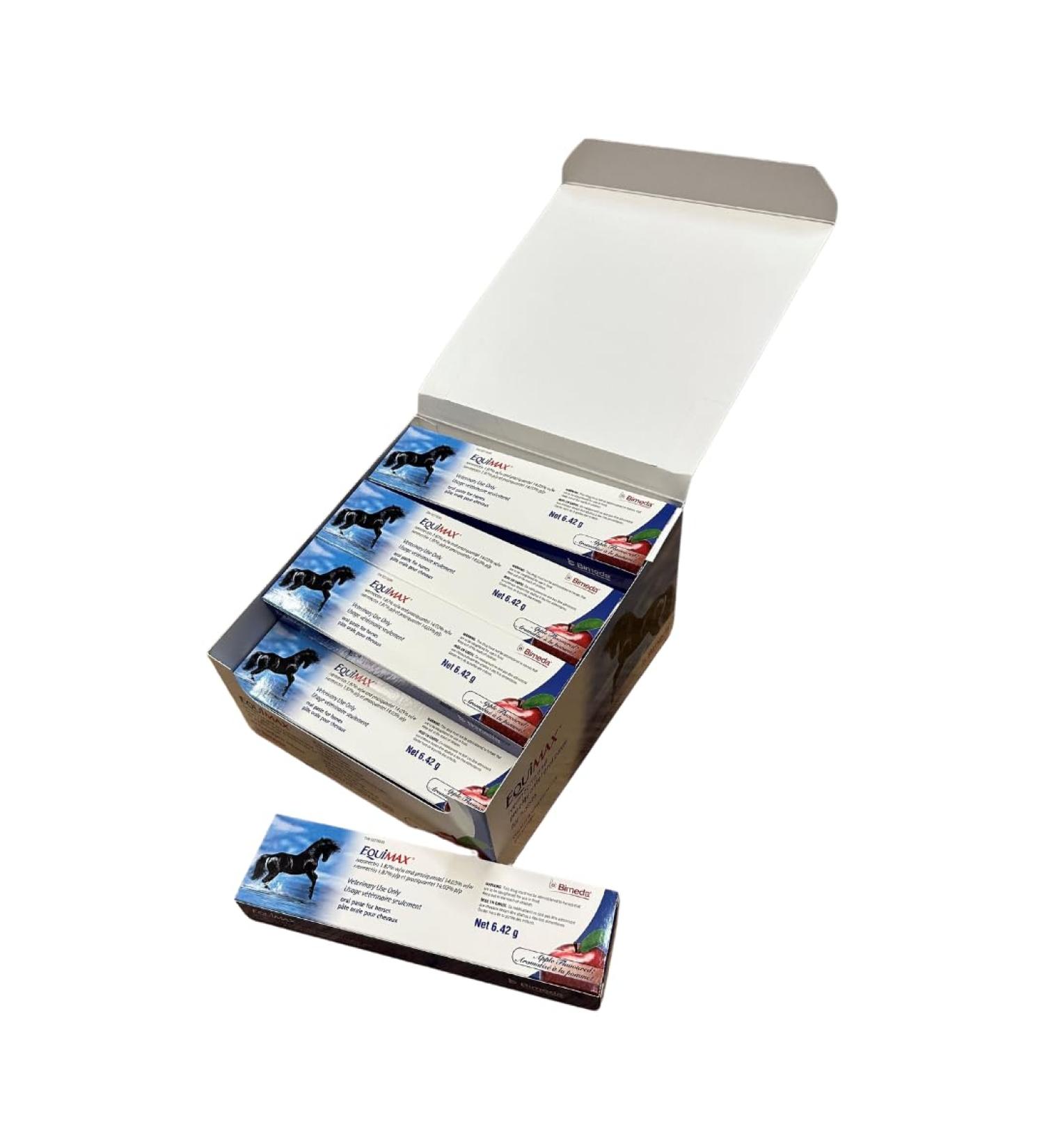 EQUiMAX Horse Dewormer Apple Flavoured 6.42g x 12 Units - Bulk Pack Great Value! Pack of 12 - Buy Online on GoSupps.com