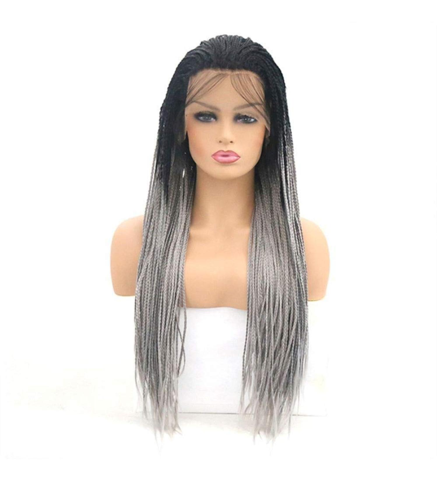 Buy BGHJUE Handmade Synthetic Lace Front Braided Wigs for Black Women | 16-26 Inch | Photo Color | International Shipping - Buy Online on GoSupps.com