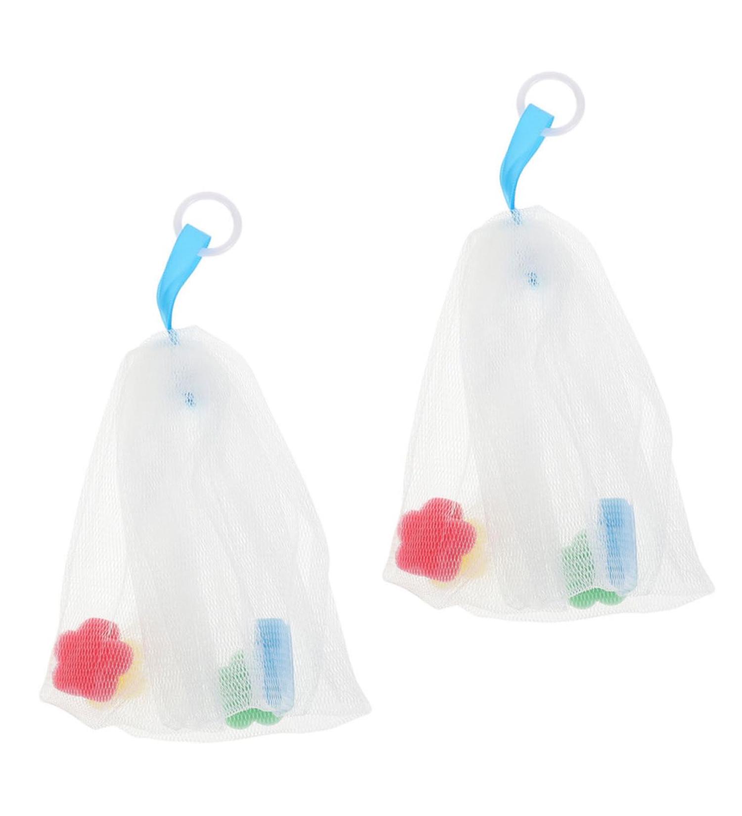 Baluue 2pcs Foaming Net Soap Foam Face Clean Face Wash Bath Foaming or White - Buy Online on GoSupps.com