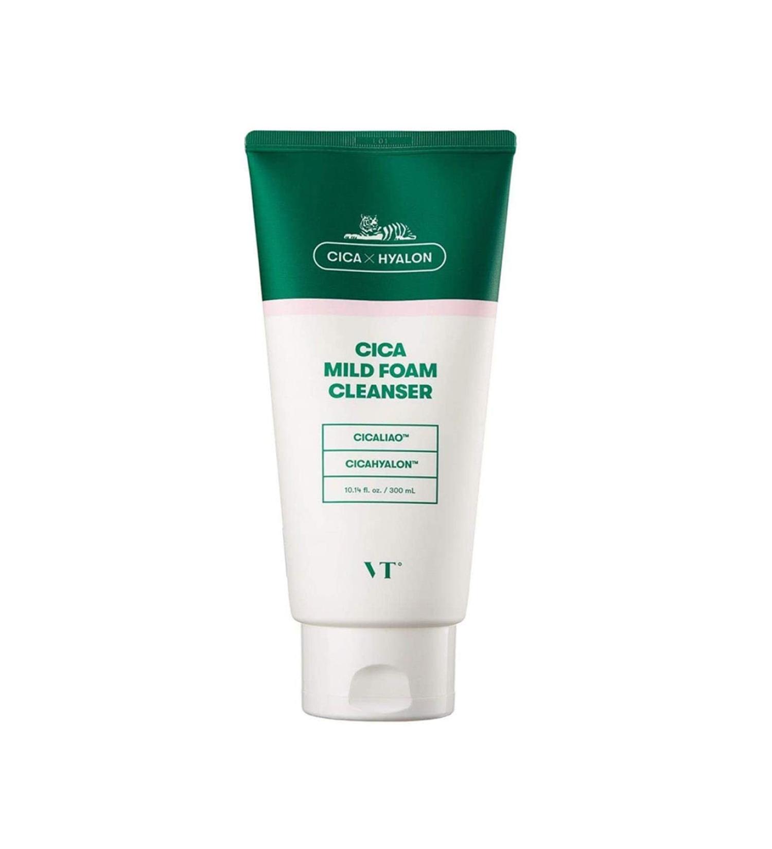 VT COSMETICS CICA Mild Foam Cleanser - BTS Approved | Deep Cleansing Daily Use with Centella Asiatica | Korean Skincare Essential - Buy Online on GoSupps.com