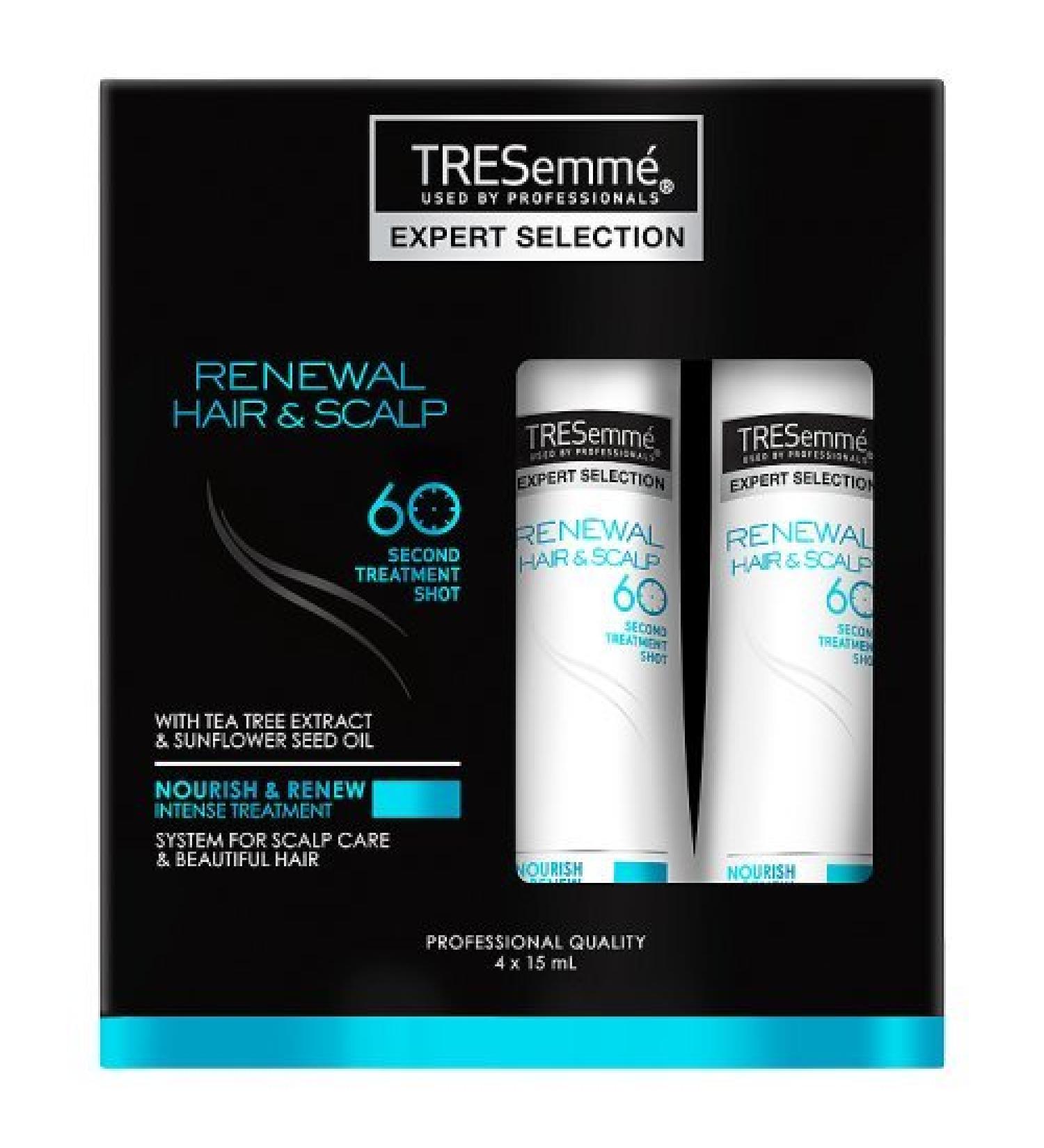 TRESemm Renewal Hair and Scalp Nourish and Renew 60 Second Treatment Shot 4 x 15 ml