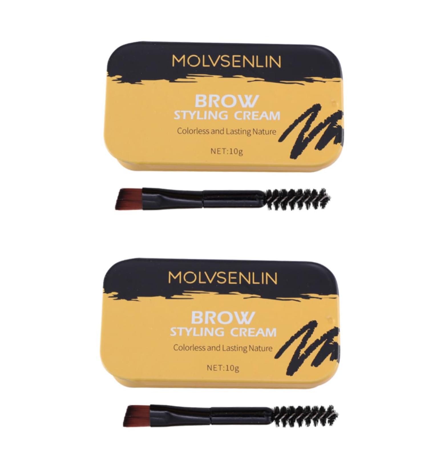 Beavorty Lip Stain Set Brow Wax 2 Pcs Eyebrow Styling Soap Practical Durable Makeup Tool Eyebrow Styling Cream for Women Ladies Soap Brows Clear Brow Wax - Buy Online on GoSupps.com