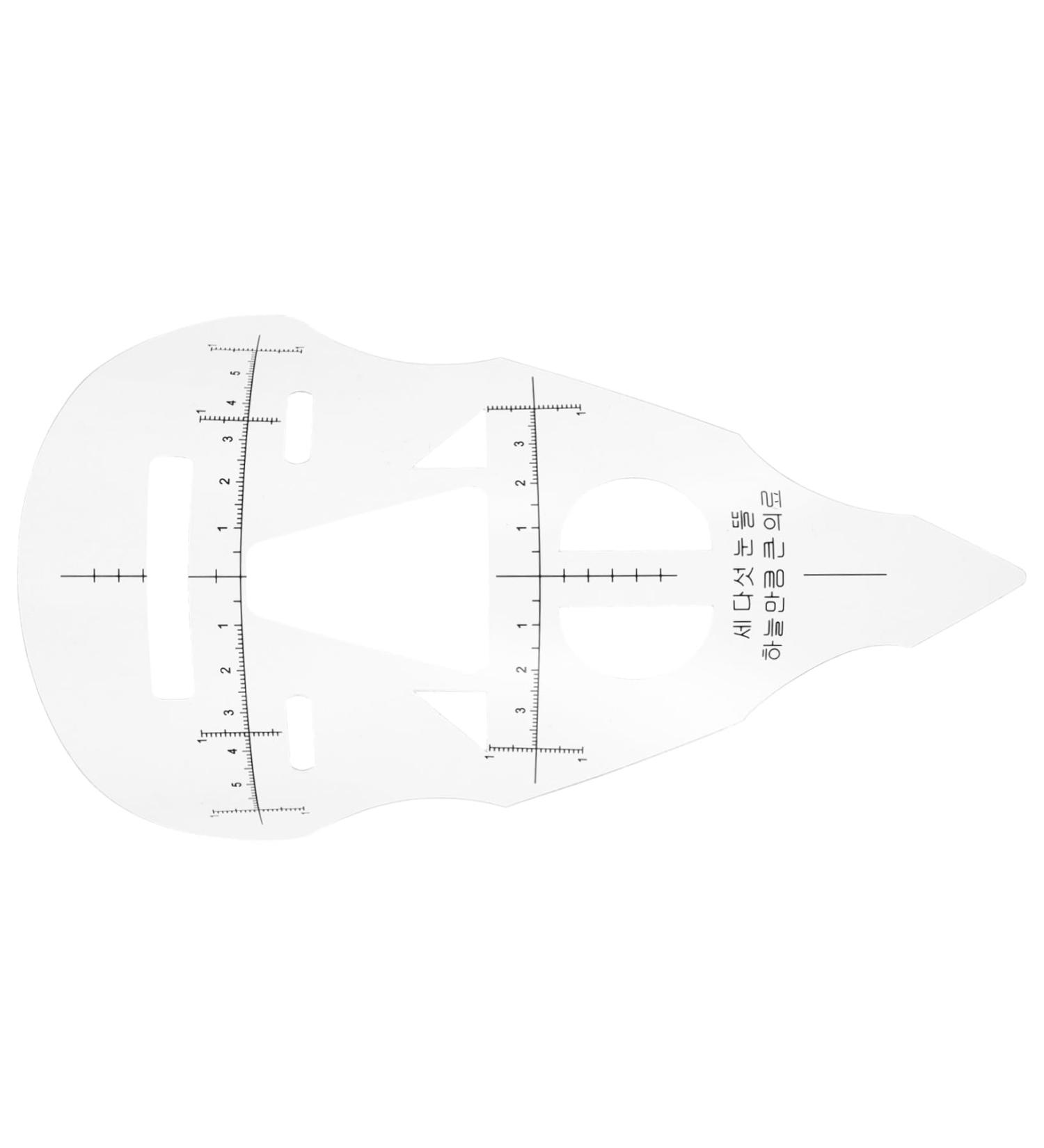 Healeved 3 Pcs Measure Tool Eyebrow Shaping Tool Eyebrow Template Eyebrow Ruler Makeup Tool Make up The Brush - Buy Online on GoSupps.com