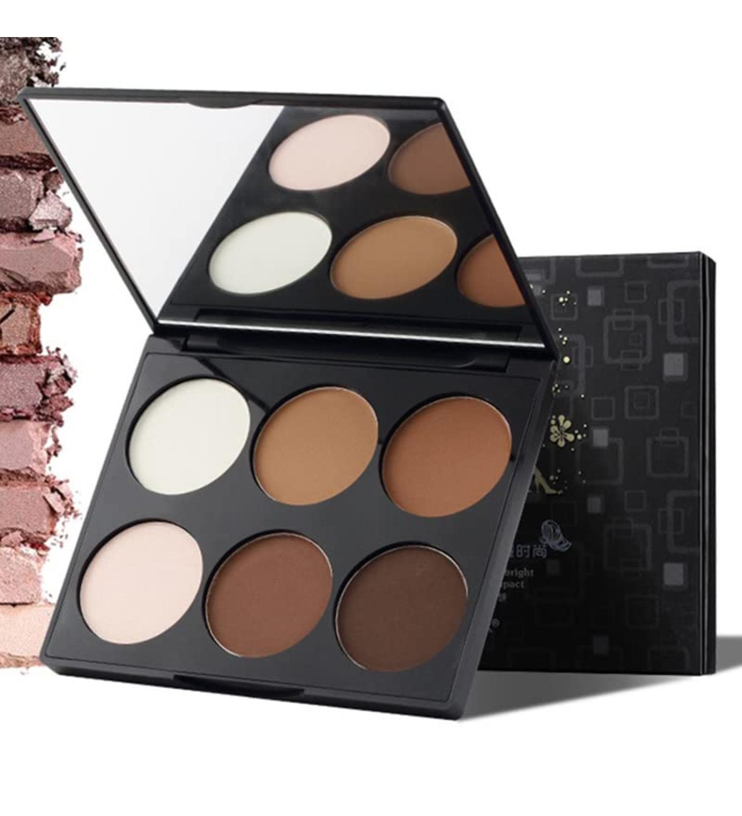 Three-dimensional brightening six-color repair powder high-gloss shadow repair powder nose shadow silhouette high nose bridge. (2#) - Buy Online on GoSupps.com