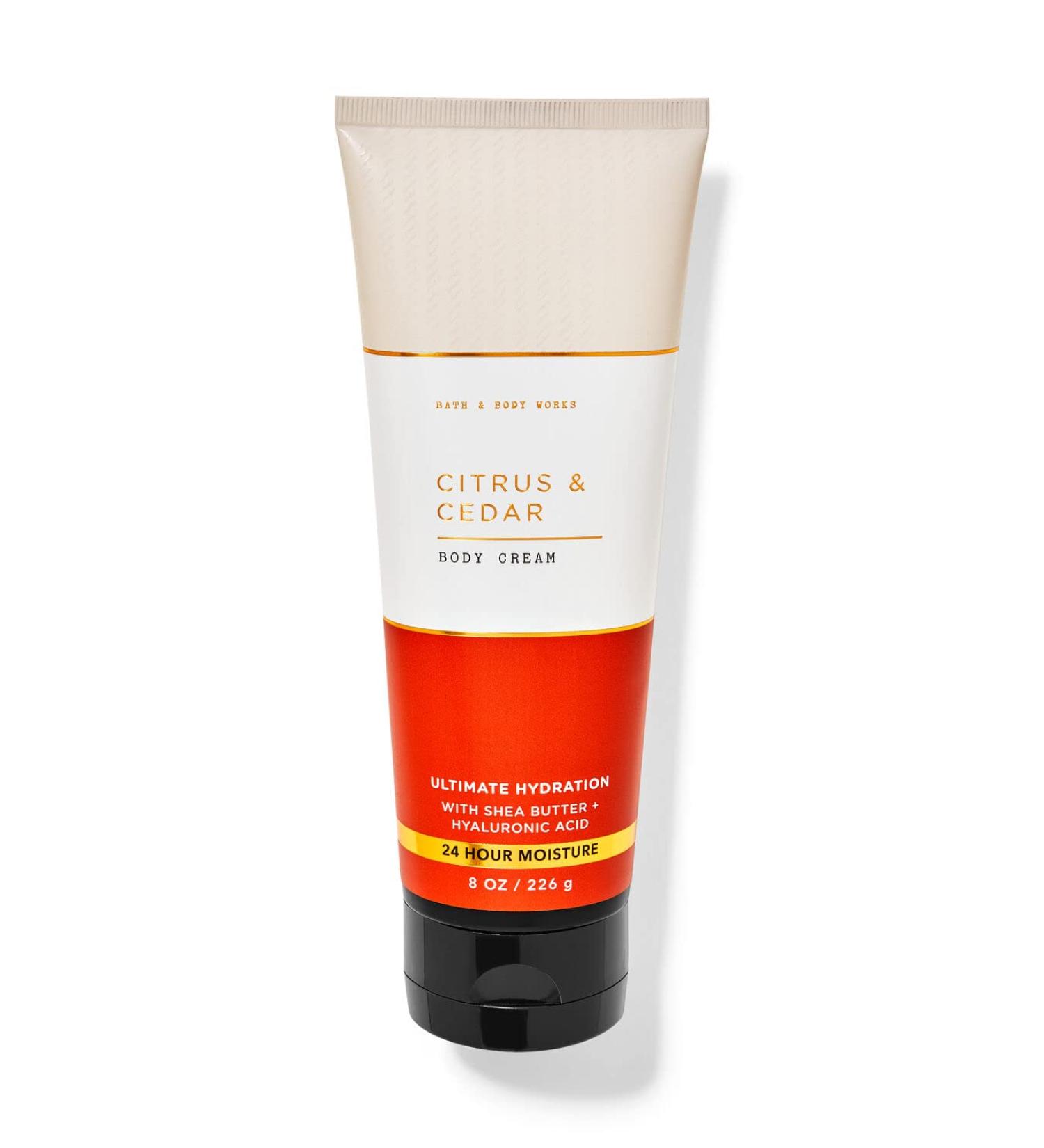 Mens Citrus & Cedar Ultimate Hydration Body Cream 8 oz / 226 g