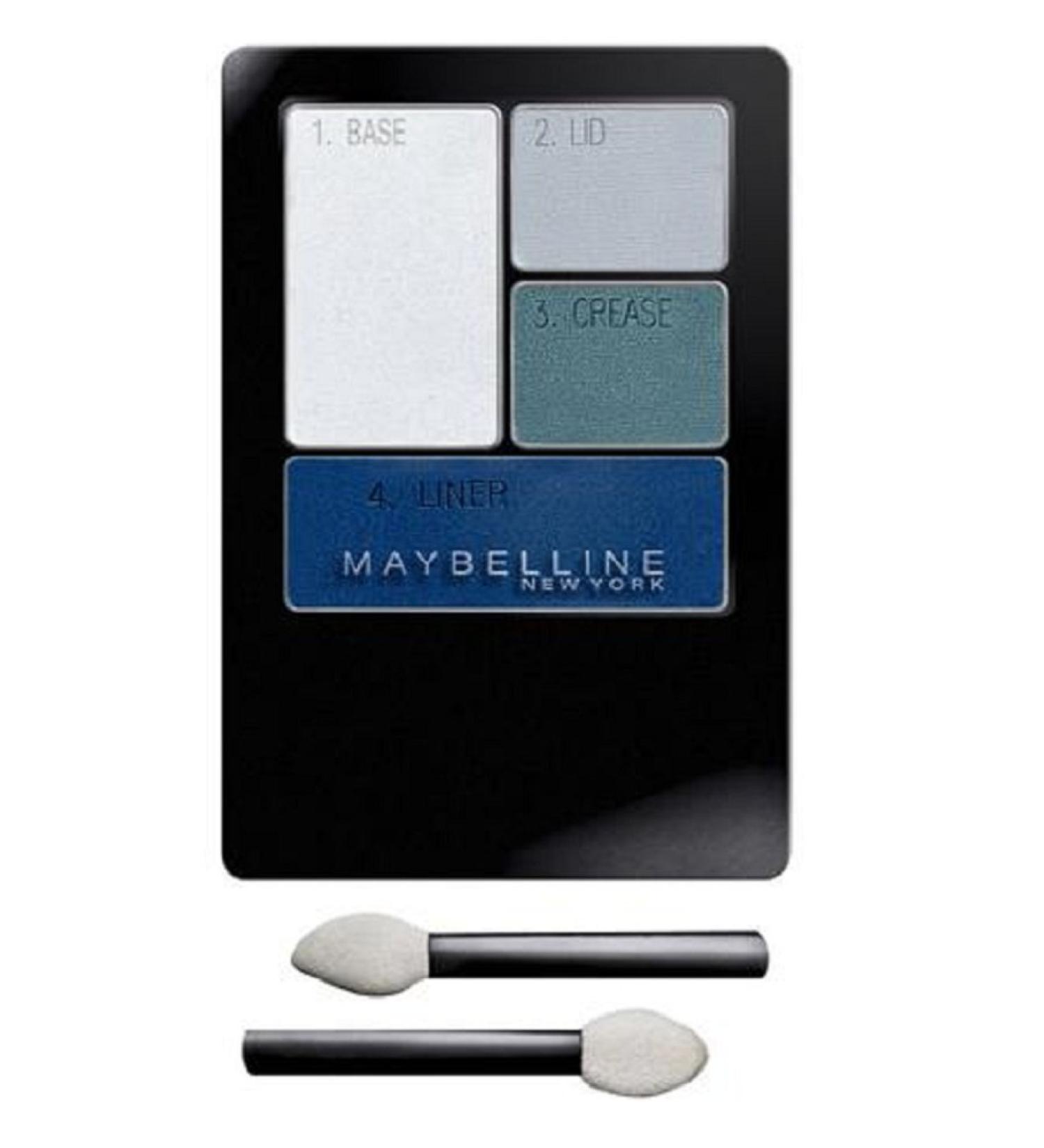 Maybelline New York Expert Wear Eyeshadow Quad  Sapphire Smokes  0.17 oz