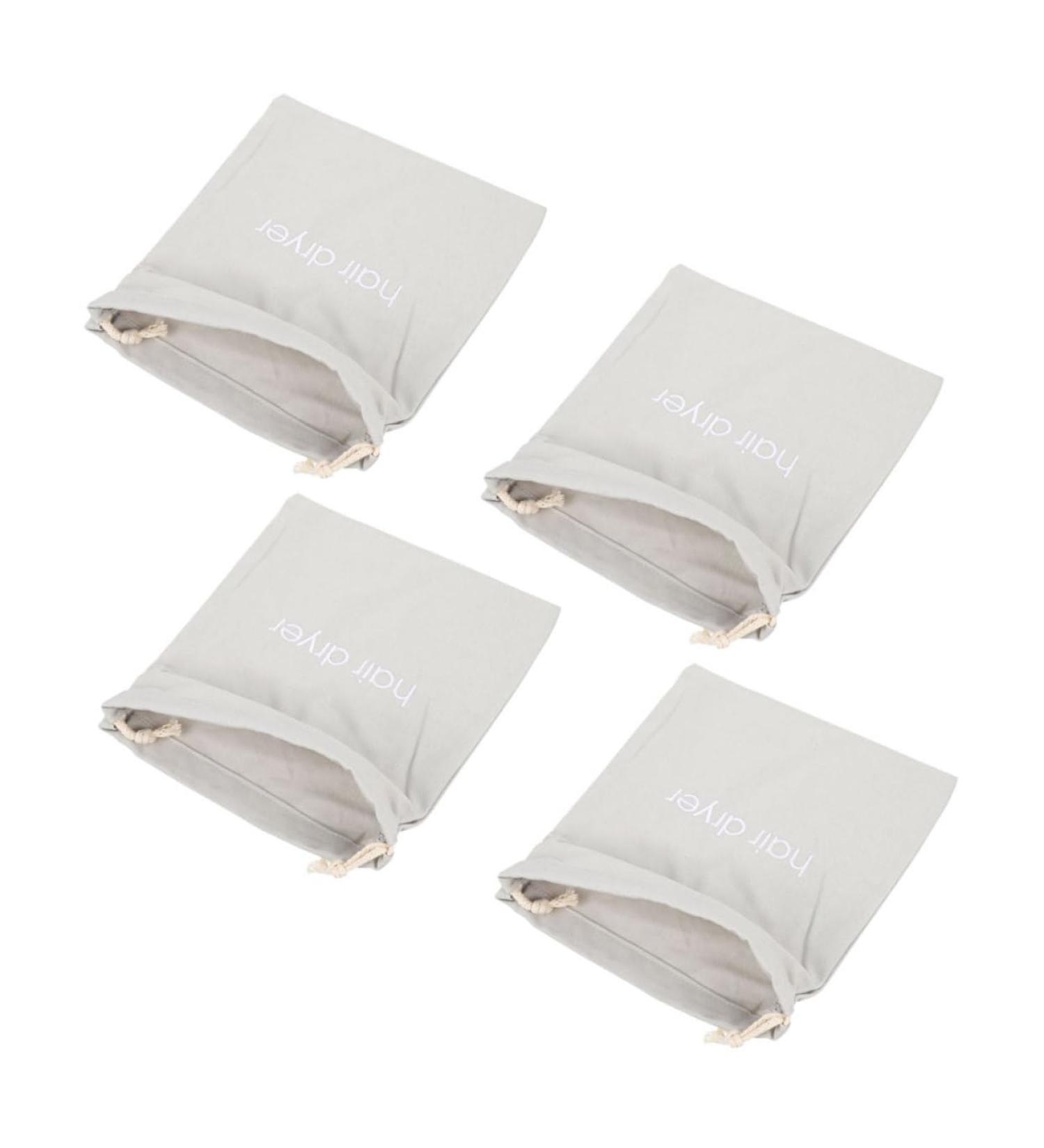PLAFOPE 4pcs Hair Dryer Storage Bag Hairdryer Bag Drawstring Bag Organizer for Traveling Bags Fabric 33.00X30.00X0.50CM Light Grey - Buy Online on GoSupps.com