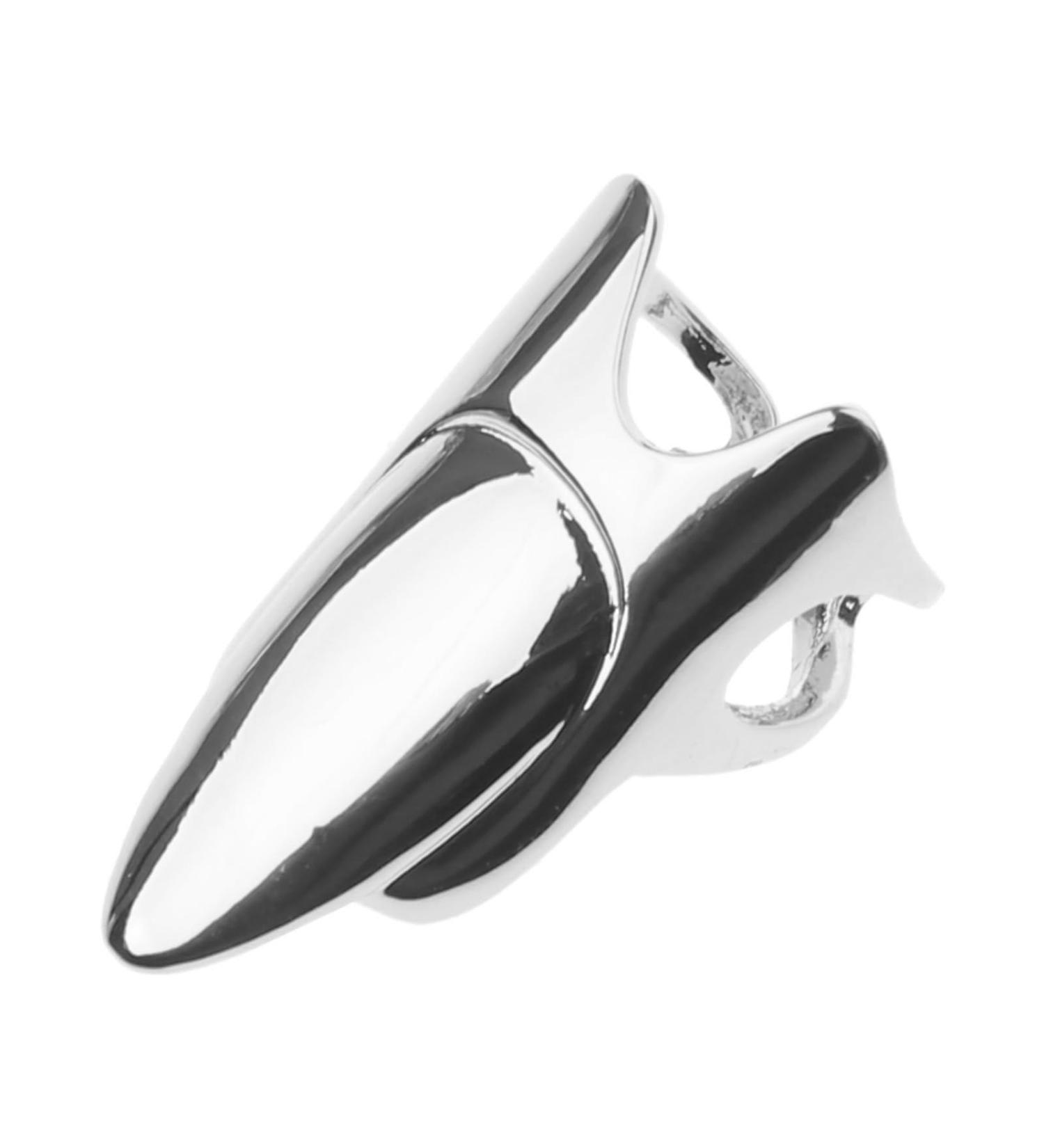 QIXIAMO Adjustable Finger Nail Art Finger Rings Women Girl Gifts Jewelry Nail Rings Adjustable Fingertip Rings Alloy matter Silver - Buy Online on GoSupps.com