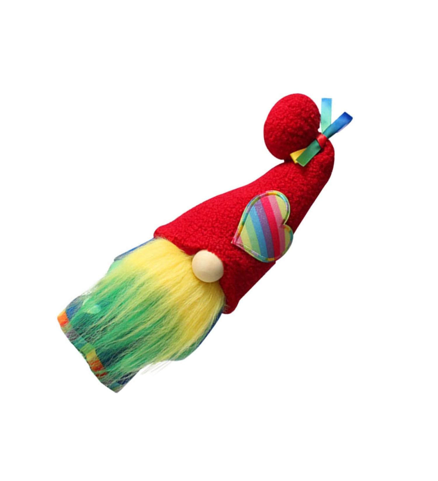 Cabilock 2pcs Heart Doll Party Figurine Delicate Office Lovely Rainbow Adorable Gnome Colorful Colorfulx2pcs 37x12.5cmx2pcs - Buy Online on GoSupps.com