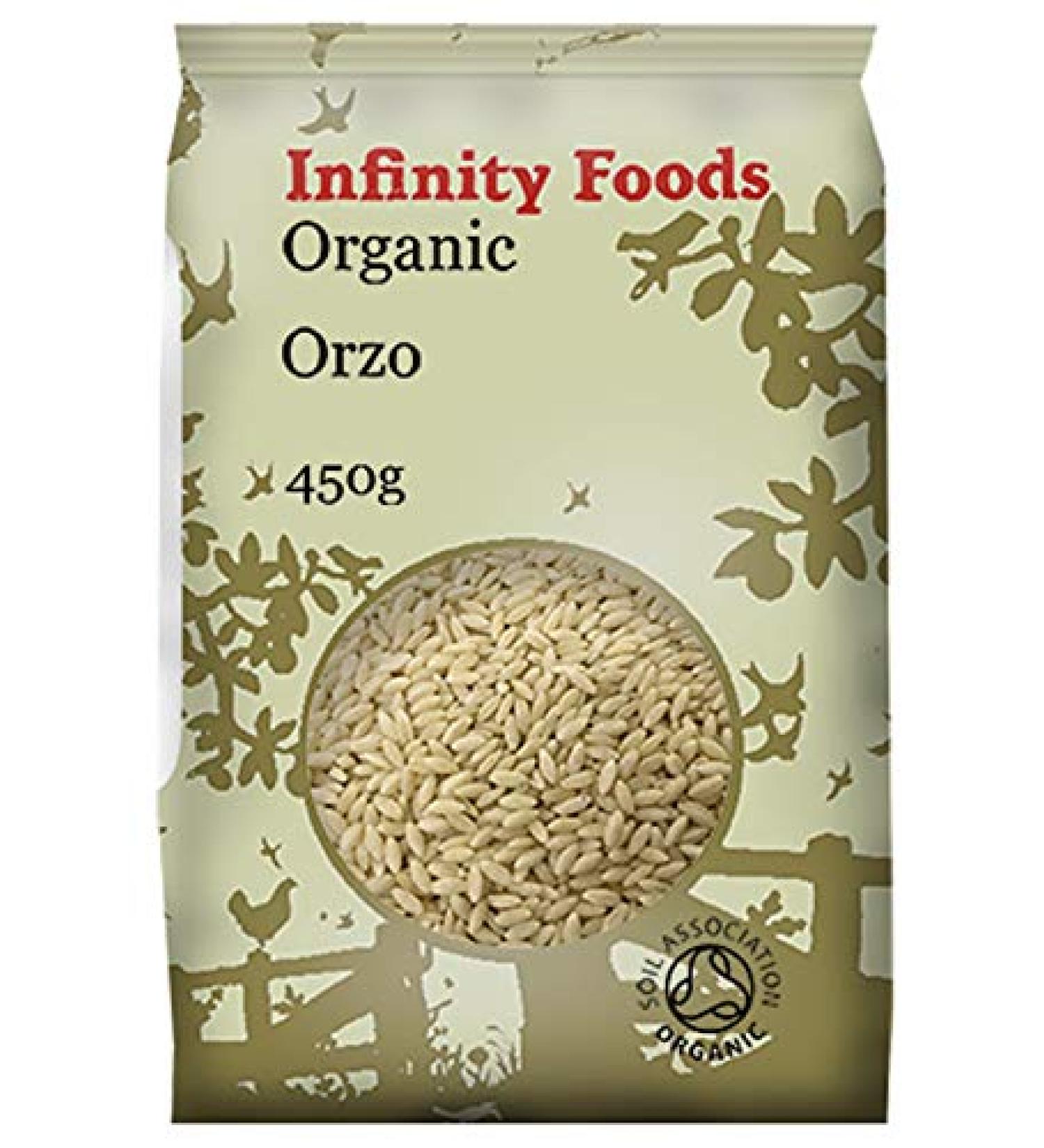 Infinity Foods Organic Orzo from Durum Wheat 450g - Buy Online on GoSupps.com