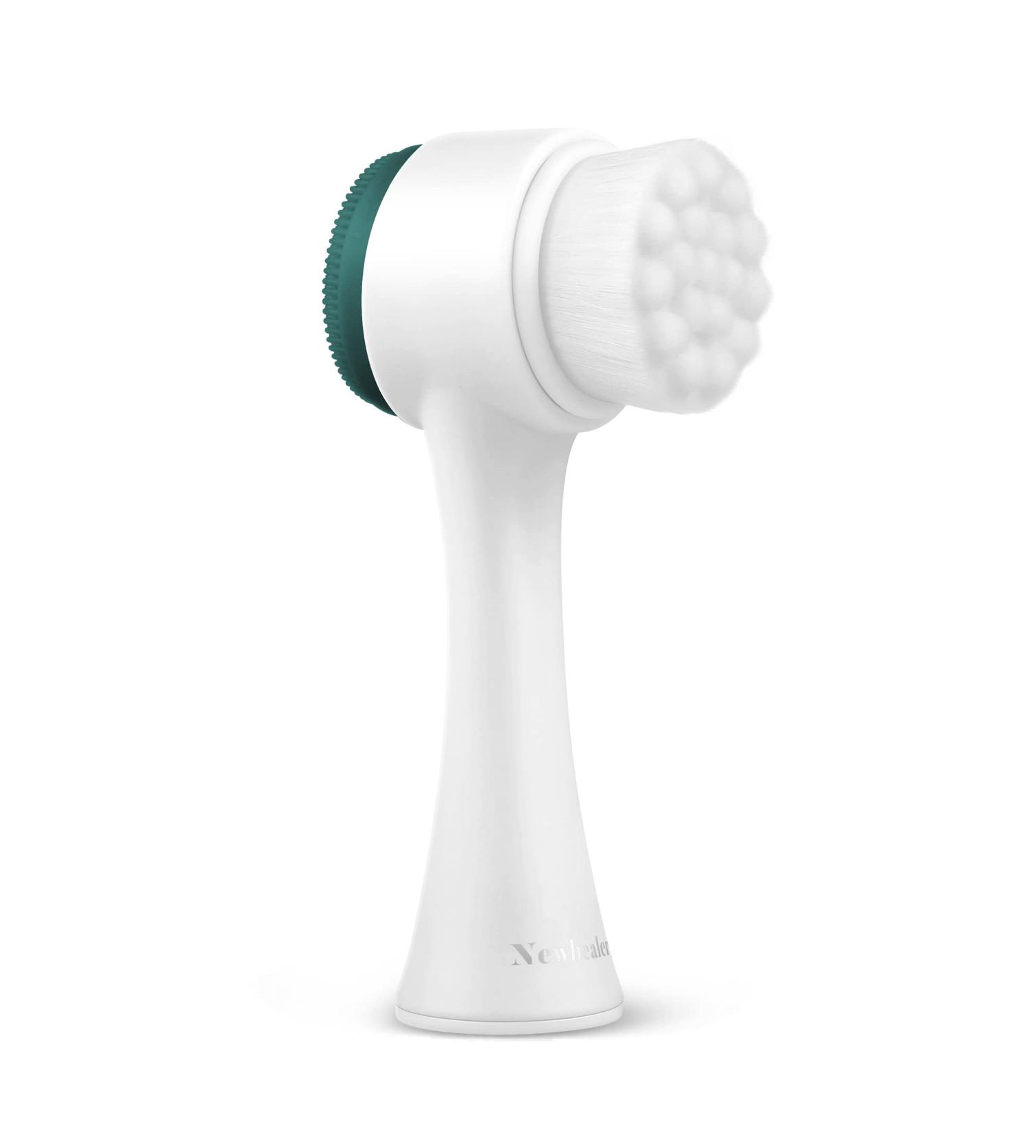 Newbealer Facial Cleansing Brush | 2-in-1 Soft Silicone Exfoliating Brush for Deep Cleansing & Makeup Removal - International Shipping Available - Buy Online on GoSupps.com