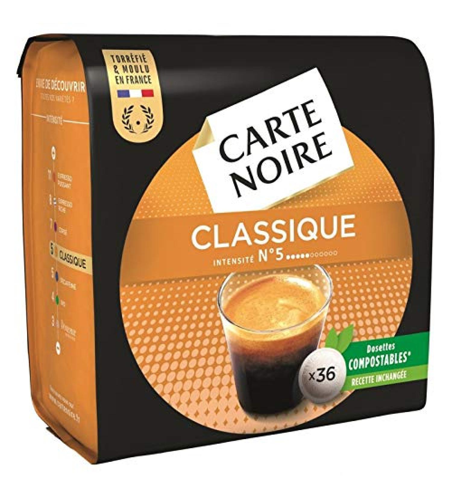  Epicerie Mcarte Noire Classic Coffee Pods 250 g - Pack of 3 - Buy Online on GoSupps.com