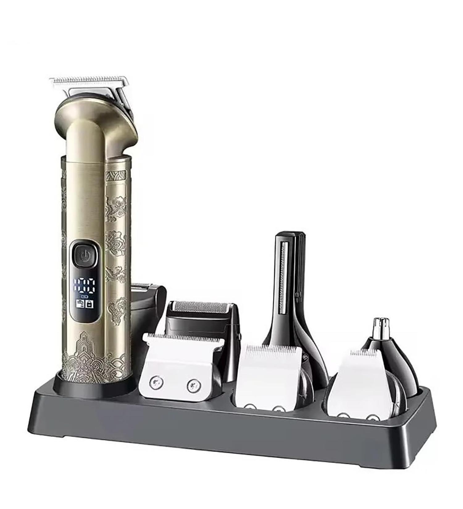 Hair Clippers for Men 8 In 1 Hair Clipper Beard Shaver Vintage Nose Body Trimmer Digital Display Set Professional Men's Grooming Kit For Men - Buy Online on GoSupps.com