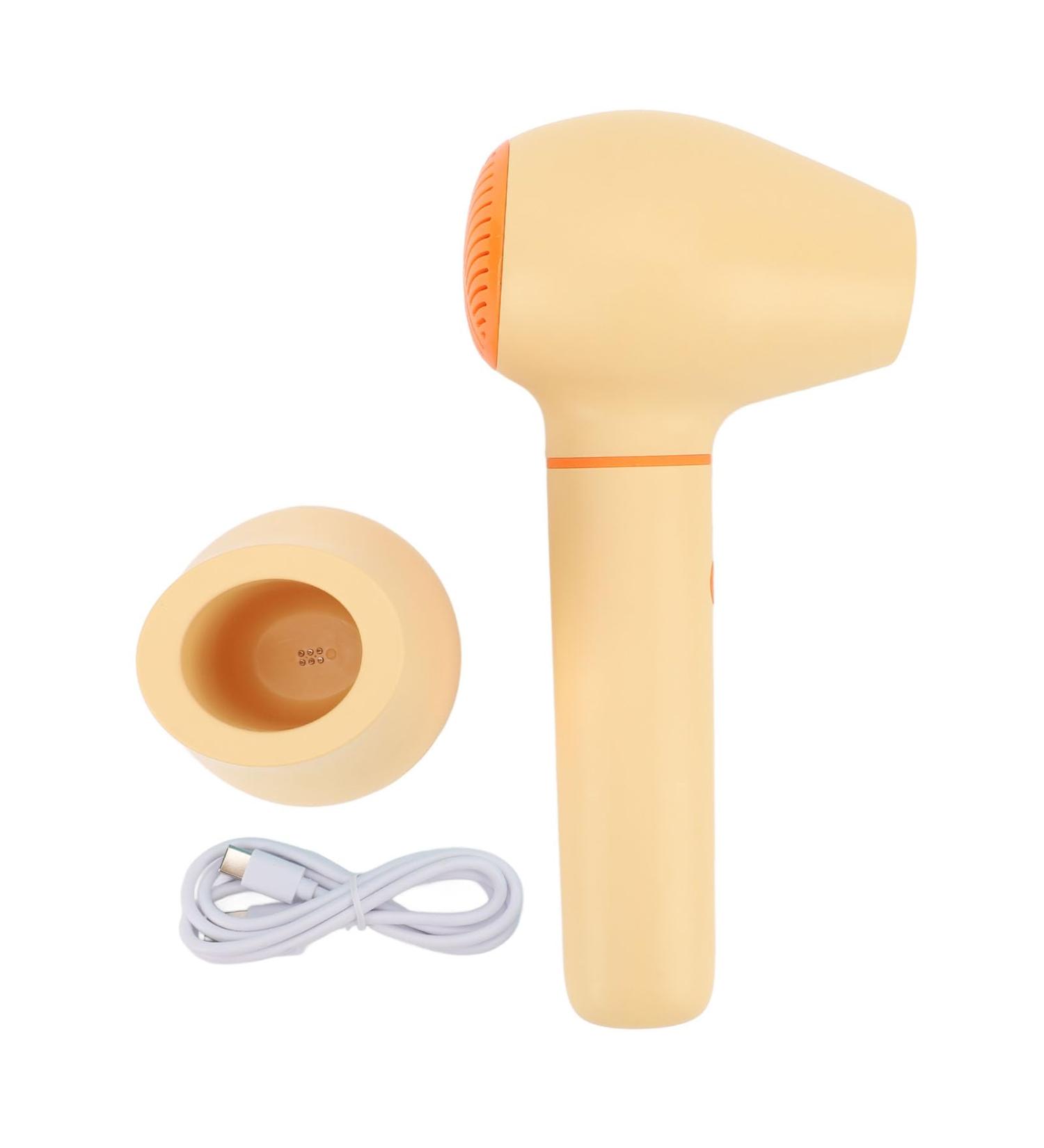 Portable Baby Hair Dryer - Cordless USB Rechargeable Adjustable Speed & Smart Control for Infants & Toddlers - Safe & Convenient (Yellow - Buy Online on GoSupps.com