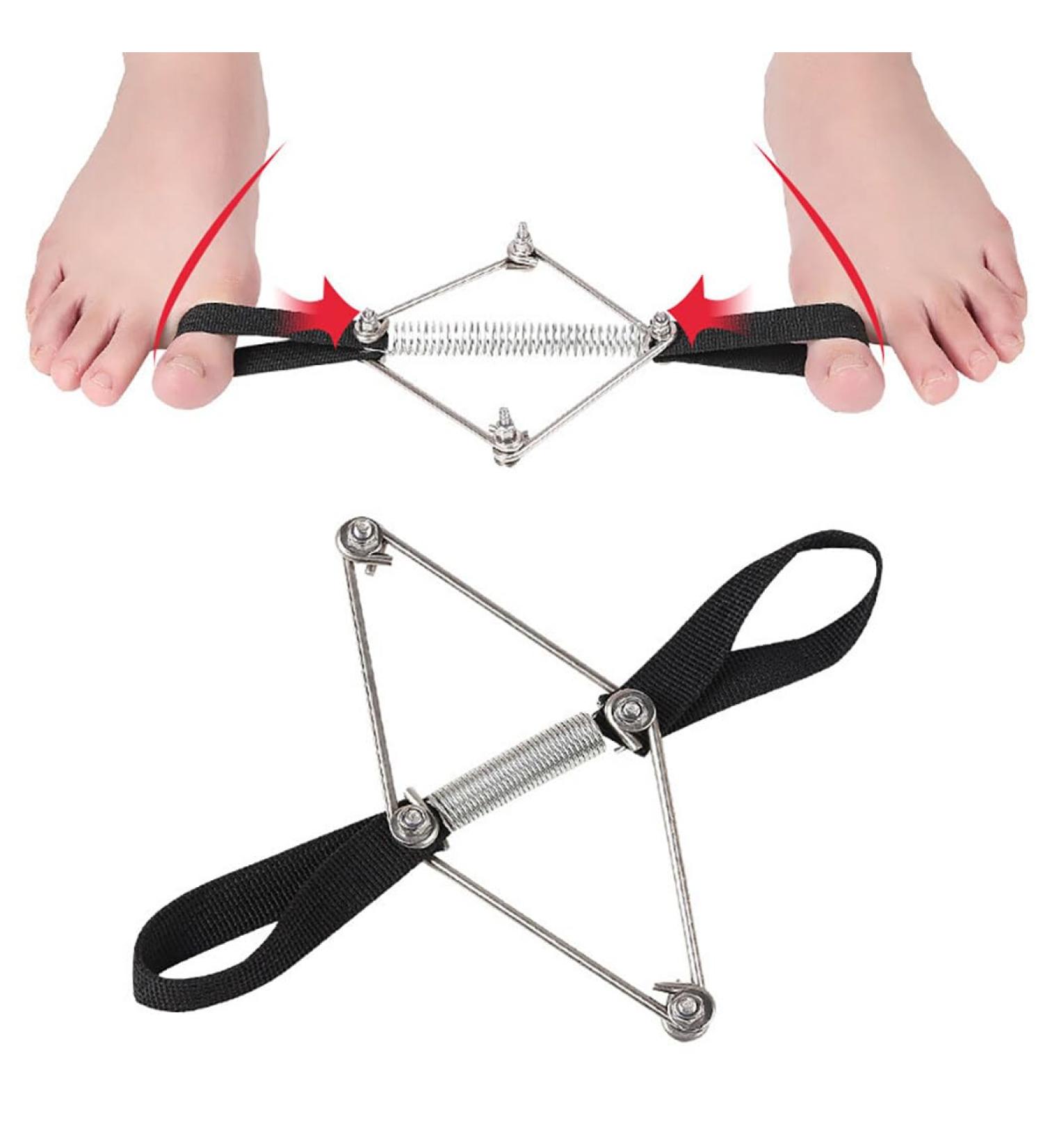 Breathable Elastic Aluminum Bunion Corrector | Pain Relief Big Toe Strap & Stretcher Straightener - Buy Online on GoSupps.com