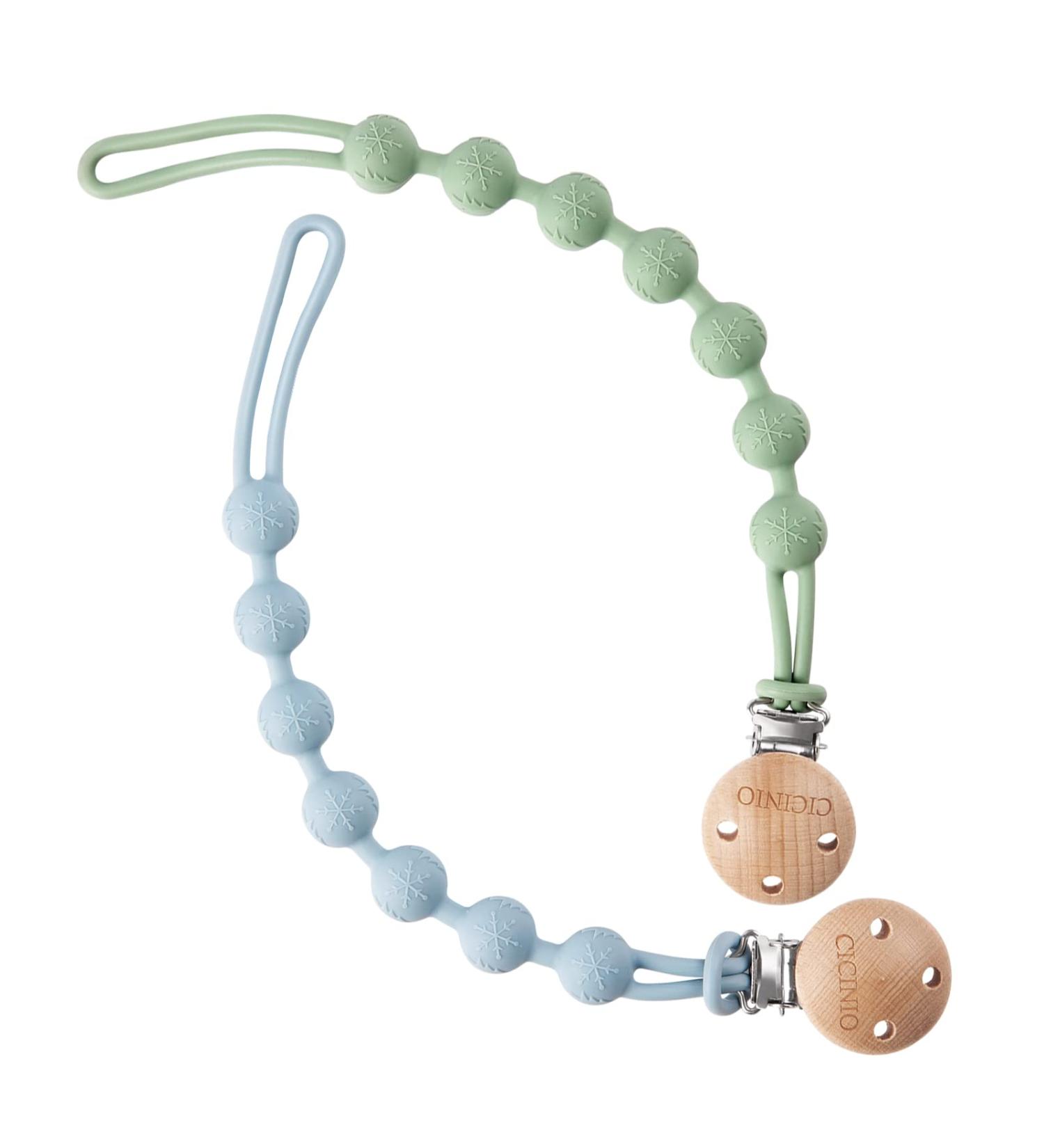 Silicone Pacifier Clip - One Piece Design for Baby Boys Girls - Sage+Ether - Buy Online on GoSupps.com