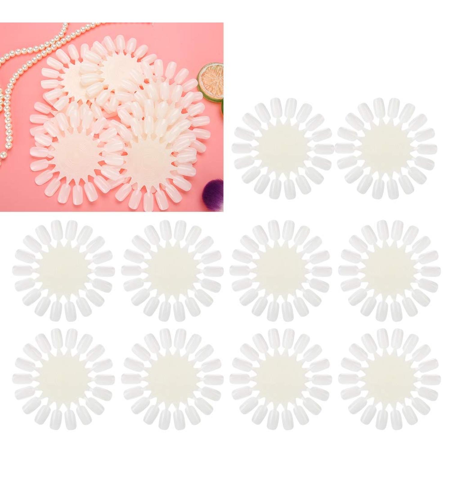 10 Piece Nail Template Set & 180pcs Nail Stand with Artificial Tips - Nail Art Gel Palette for Studios & Exhibitions - Buy Online on GoSupps.com