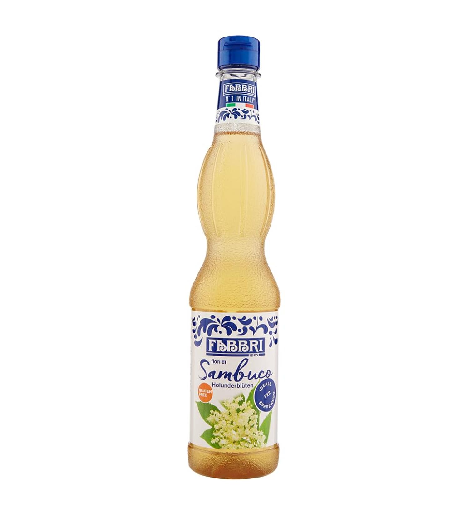 Fabbri Flavoring Syrup Elderflower Made in Italy 18.9 Ounce (560ml) - Buy Online on GoSupps.com
