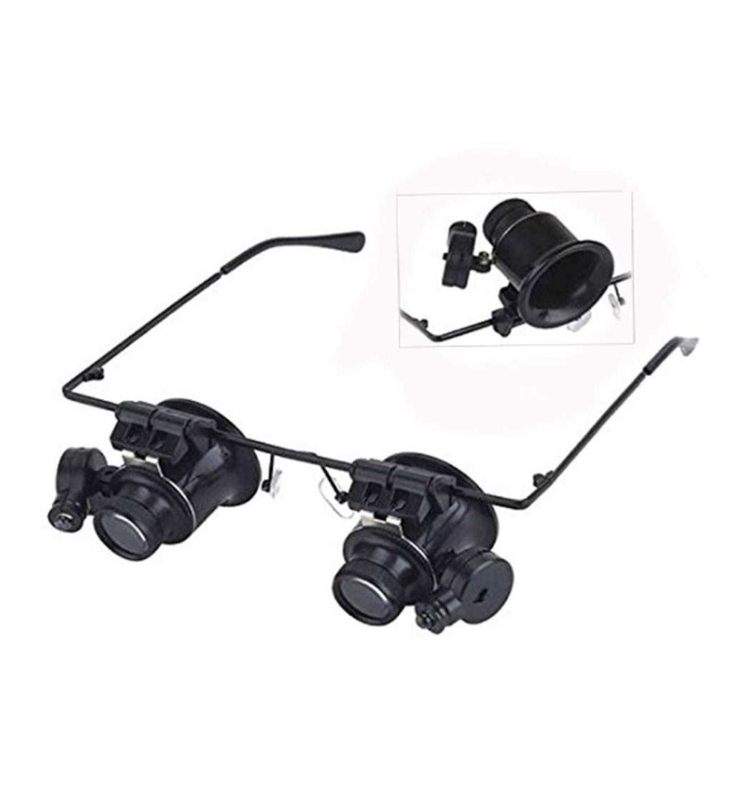 XENITE Glass with Light Double Glasses with LED Lights 20X Repair Tools Wearing an Enlarged Mirror 2X 4X 25x Lightweight Handheld Glass OfficeProducts Magnifier - Buy Online on GoSupps.com