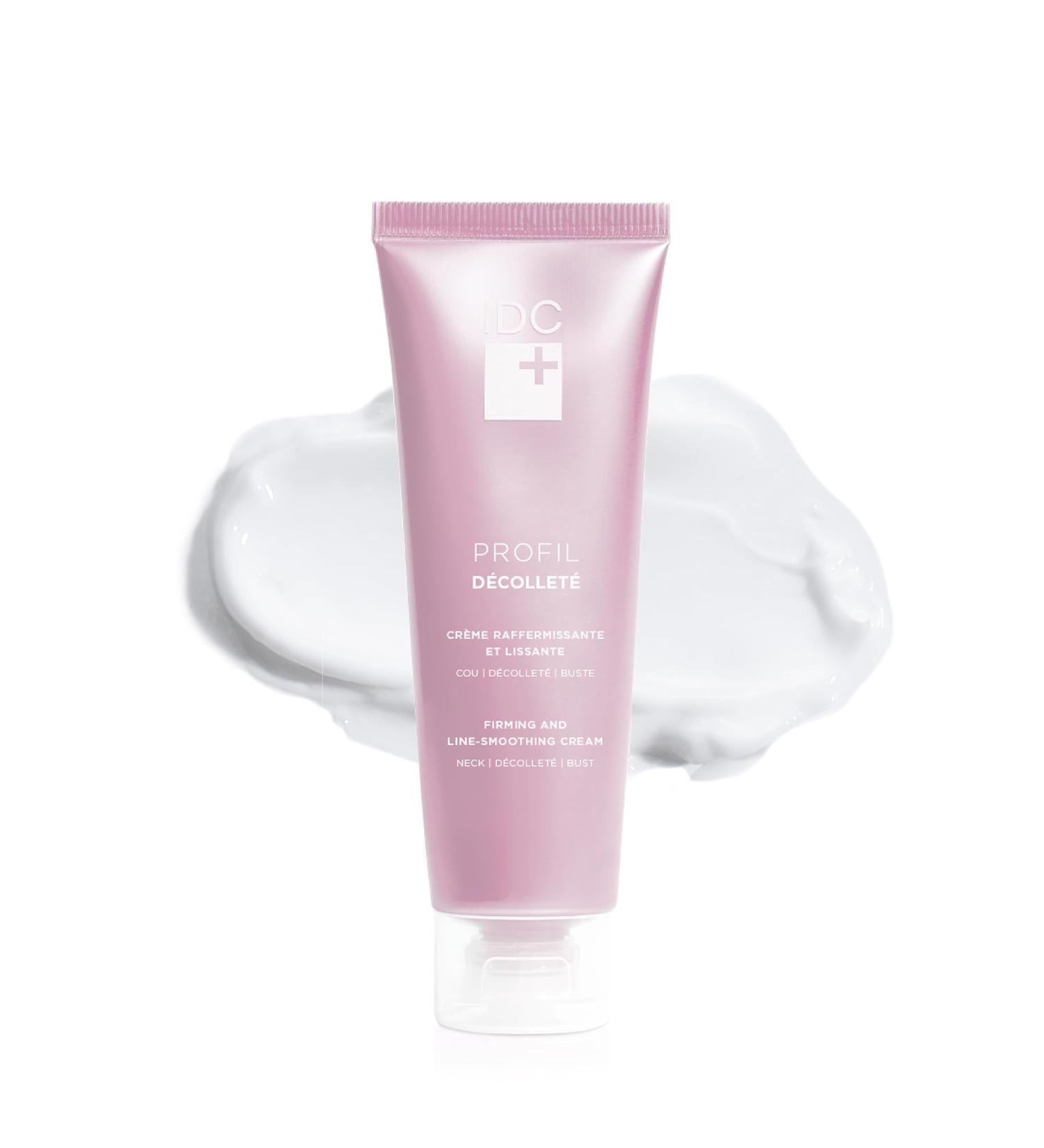IDC Dermo Profil D collet Cream - Vegan Anti-Aging Firming & Lifting Cream for Neck & D collet - 2.7 fl oz Breast Lift Peptide Complex - Buy Online on GoSupps.com