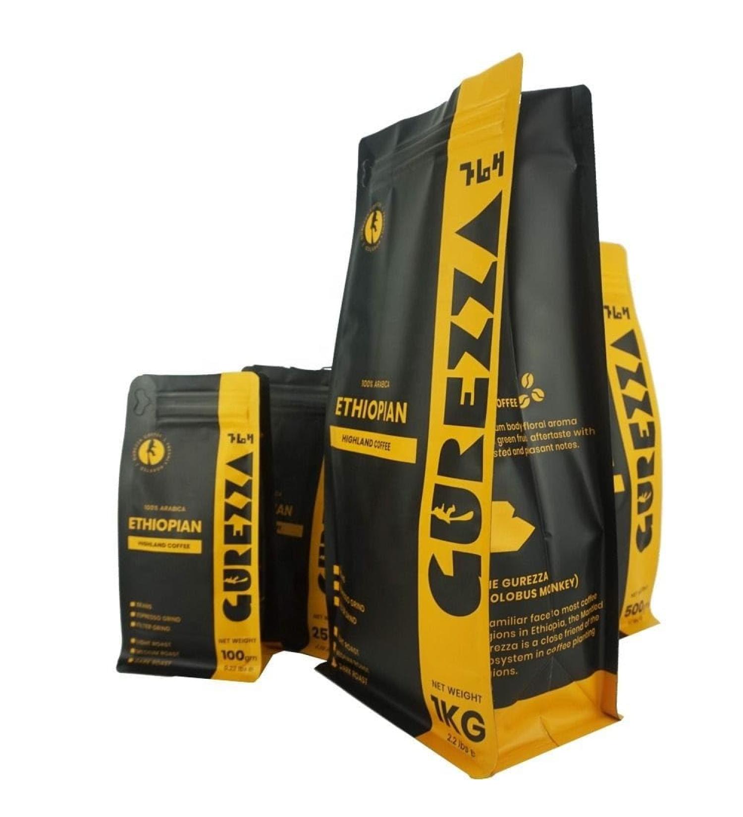 Gurezza coffee fine roasted coffee beans directly from the Motherland of the arabica coffee Amazing coffee roasted to perfection (Light roasted coffee beans 1000gr) - Buy Online on GoSupps.com
