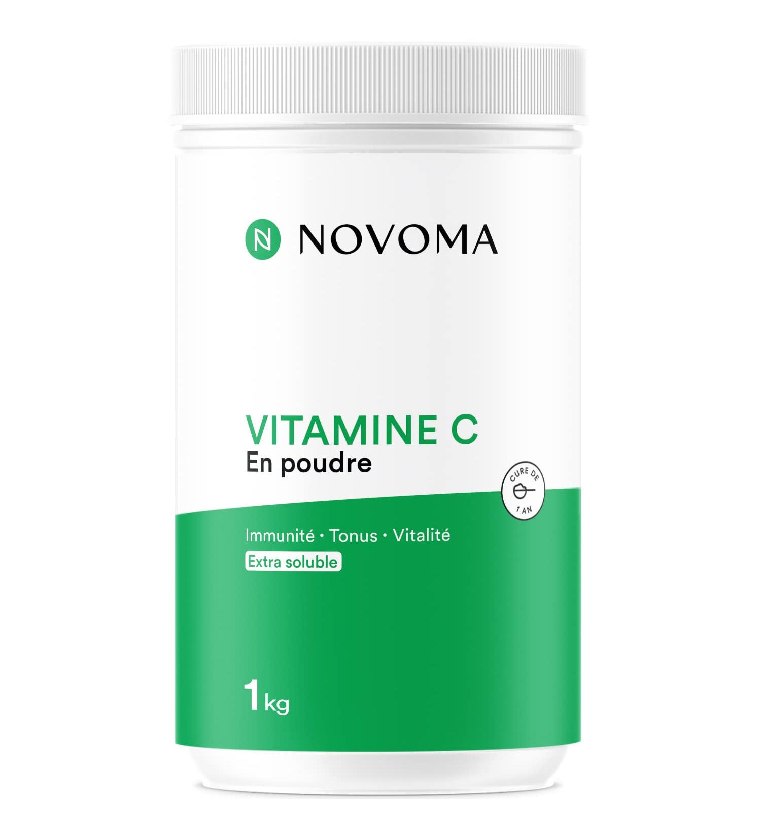  NOVOMA NOVOMA Pure Vitamin C 1kg 1000mg per dose Ultra Fine Powdered L-Ascorbic Acid Powerful Antioxidant Immune System - Buy Online on GoSupps.com