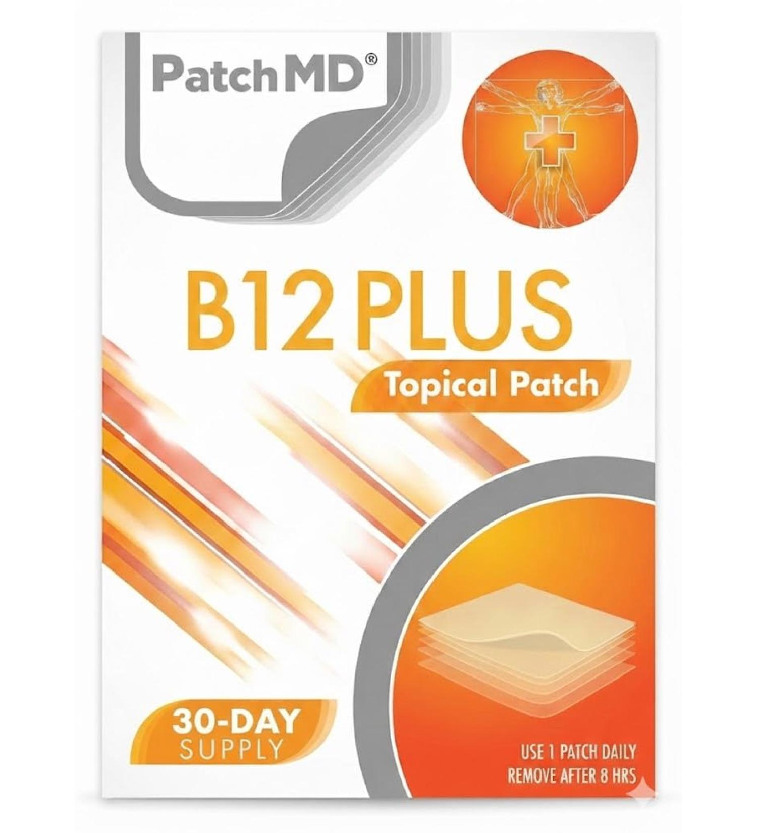 B12 Energy Plus Patches - 30 Days Supply 30 Count (Pack of 1) - Buy Online on GoSupps.com