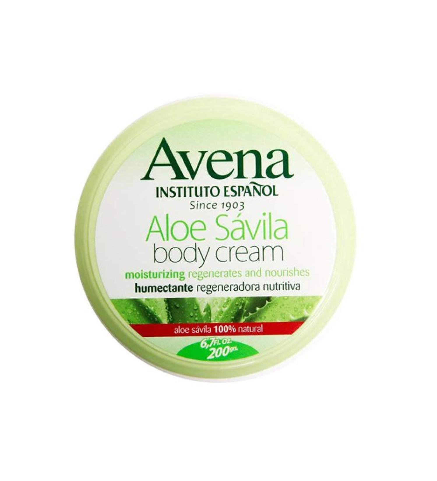 Avena Aloe Savila Body Cream - Moisturizing & Regenerating - 6.7 oz - AMTC by Instituto Espa ol | International Shipping - Buy Online on GoSupps.com