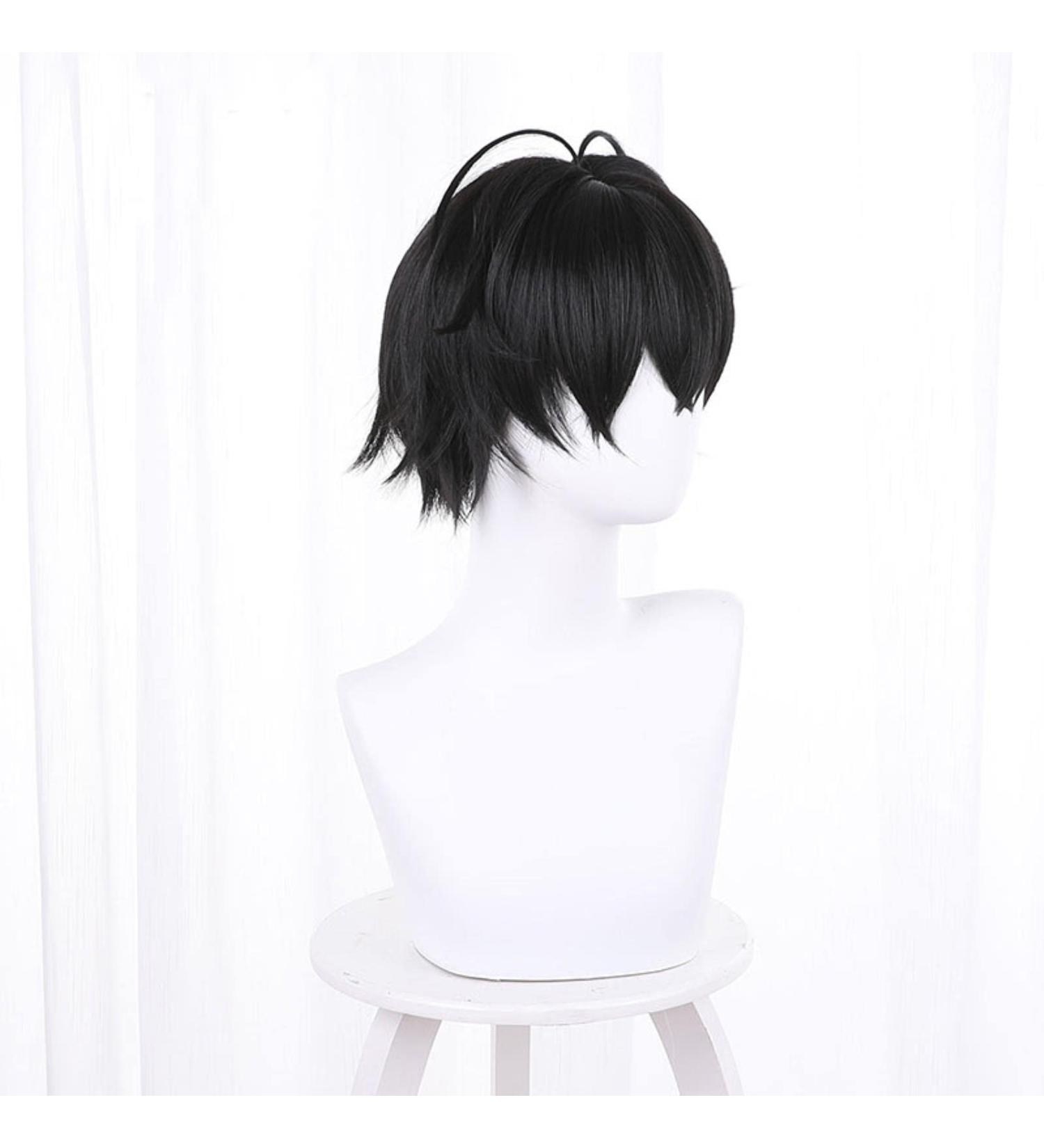 Buy Sasaki and Miyano Yaoi Miyano Yoshiku Cosplay Wig - Short Black Synthetic Fiber Wig for Men & Women | Perfect for Parties & Cosplay Events - Buy Online on GoSupps.com