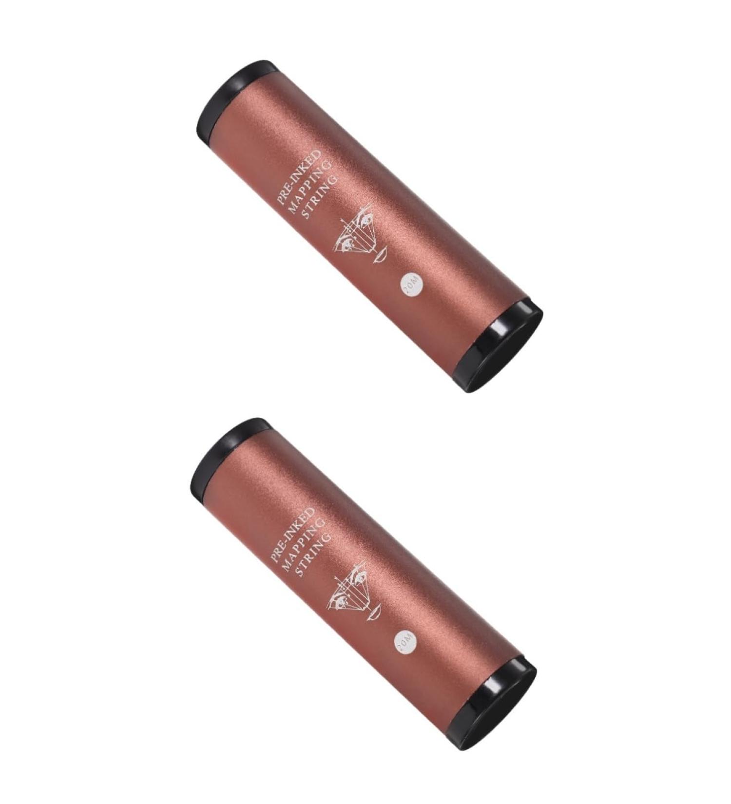 Healvian 2 Boxes Ink Brow Mapping Tool Eyebrow Threading Thread Eyebrow Line Aluminum Alloy 9.00X2.40X2.40CMx2pcs Brownx2pcs - Buy Online on GoSupps.com